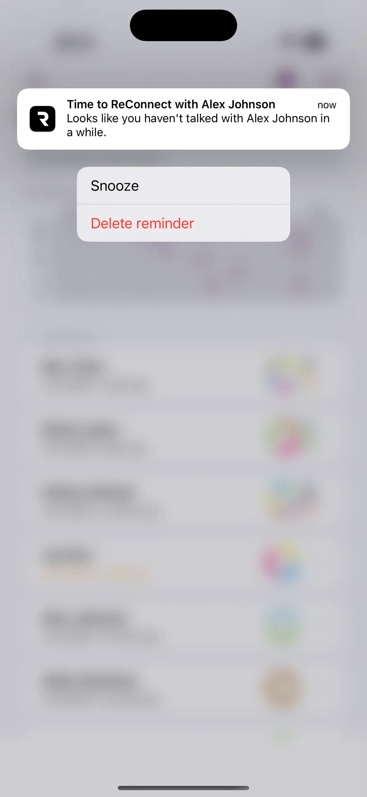 ReConnect: Social Reminder iphone screenshot 3