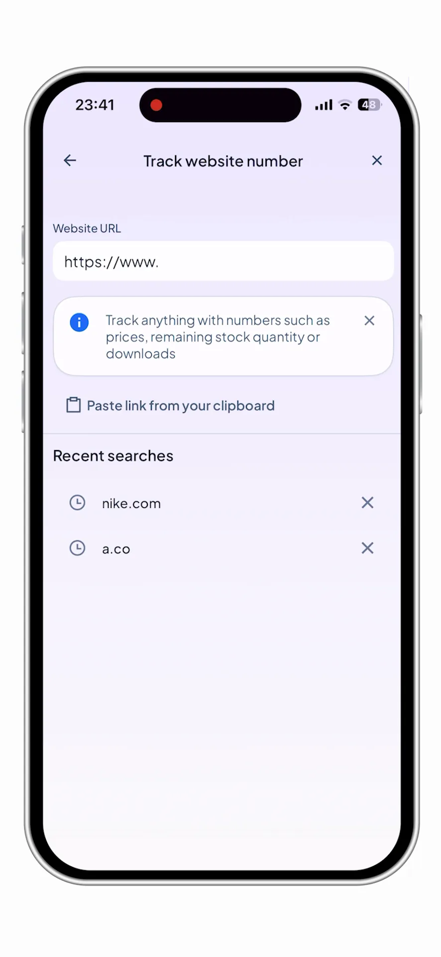 Price Tracker: AnyTracker iphone screenshot 1