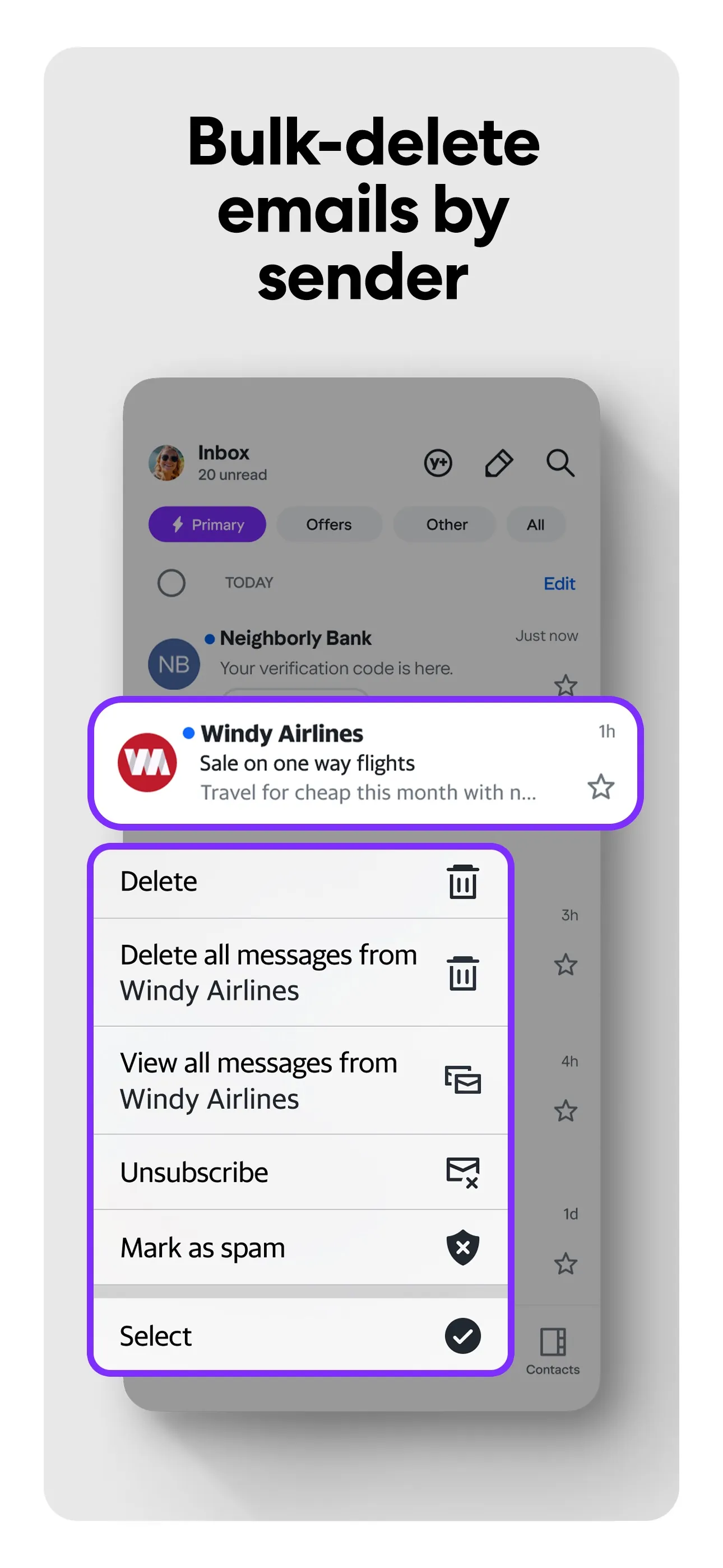 Yahoo Mail iphone screenshot 2