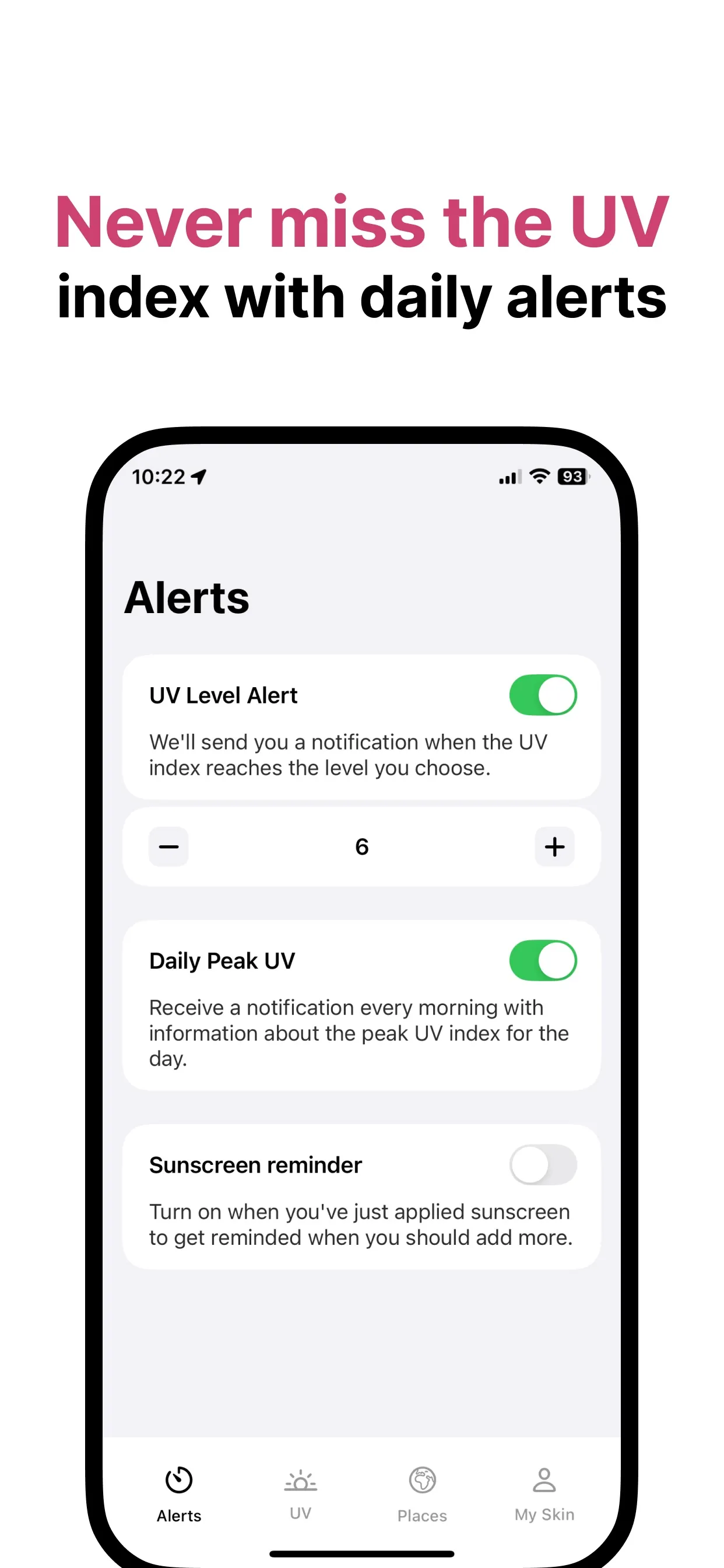UV Index & Safe Tan: SunWise iphone screenshot 5