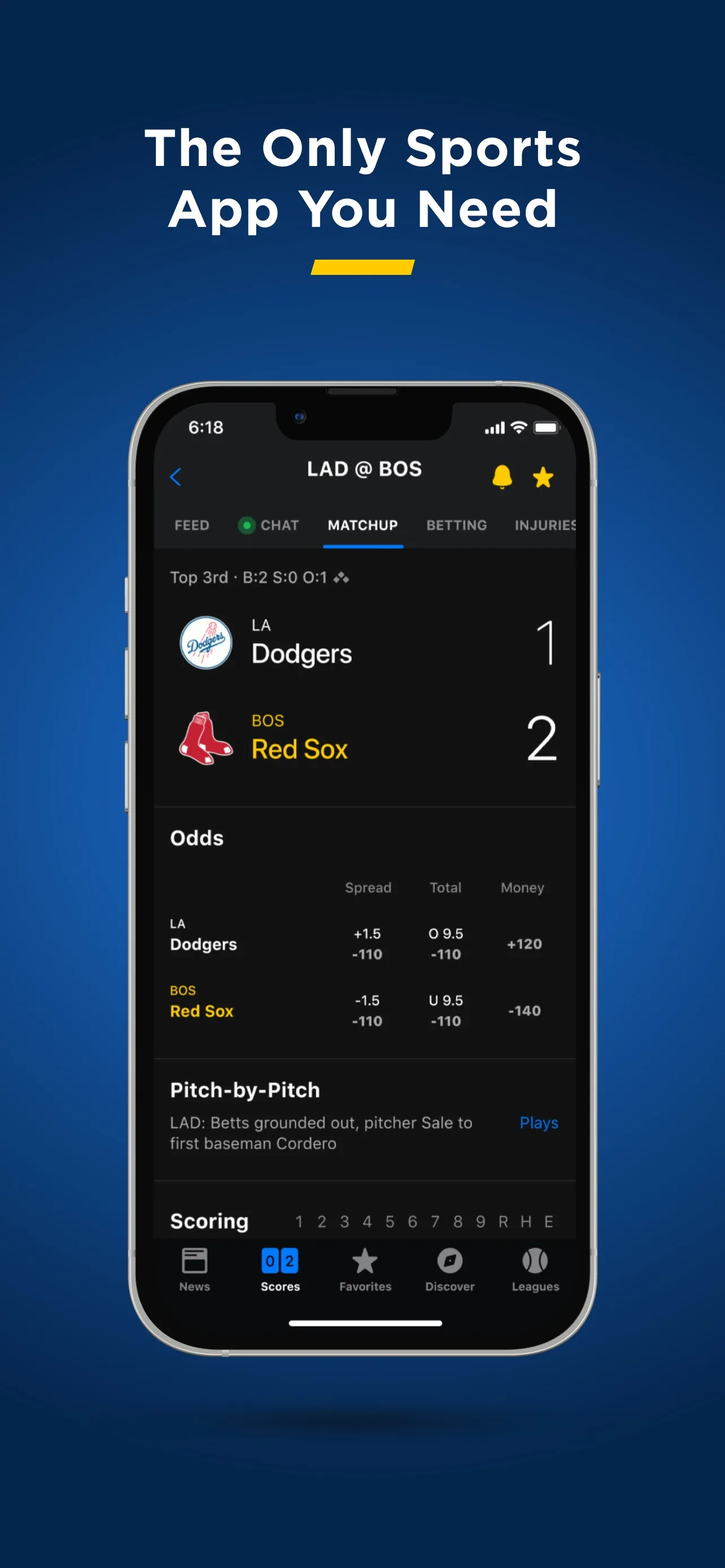 theScore: Sports News & Scores iphone screenshot 1