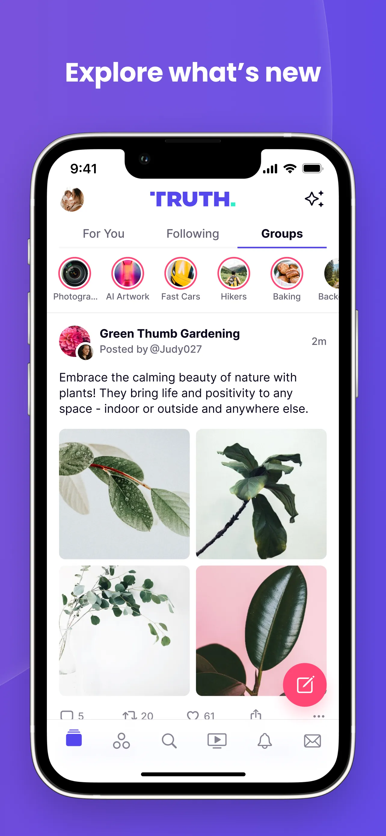 Truth Social iphone screenshot 2