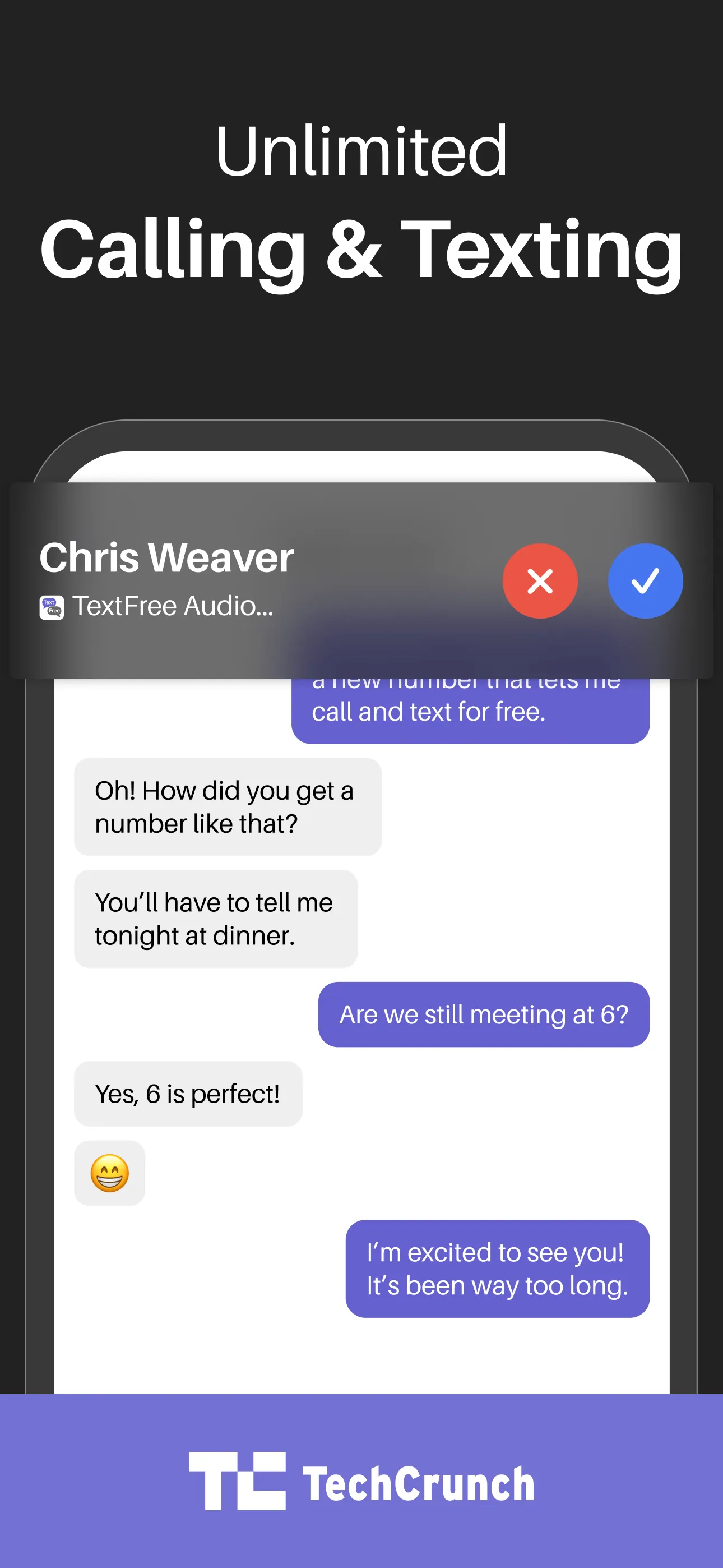 Text Free: Second Call Number iphone screenshot 4
