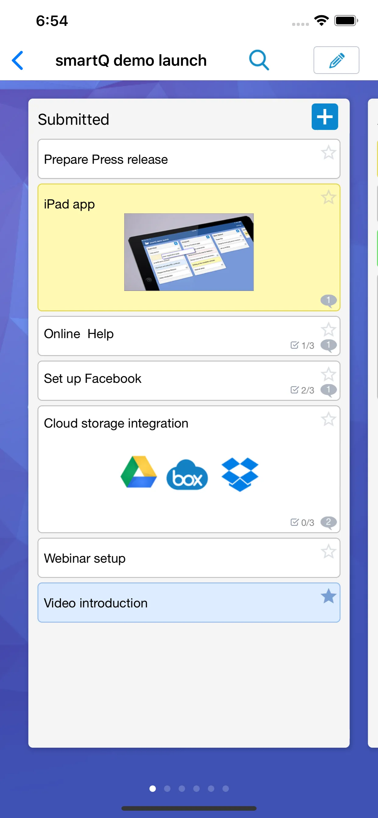 smartQ - workflow management iphone screenshot 2