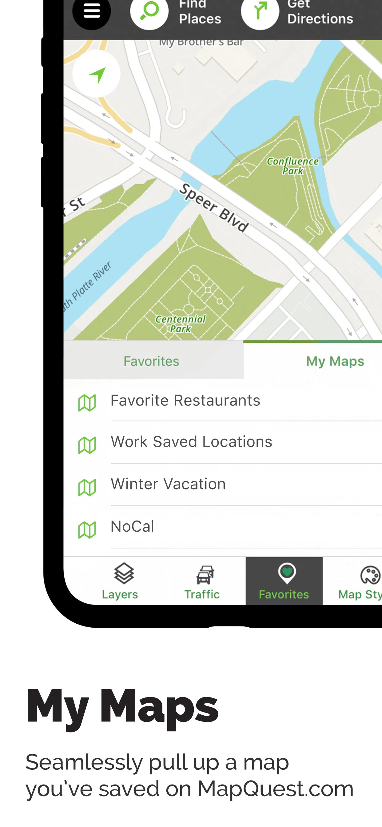 MapQuest GPS Navigation & Maps iphone screenshot 1