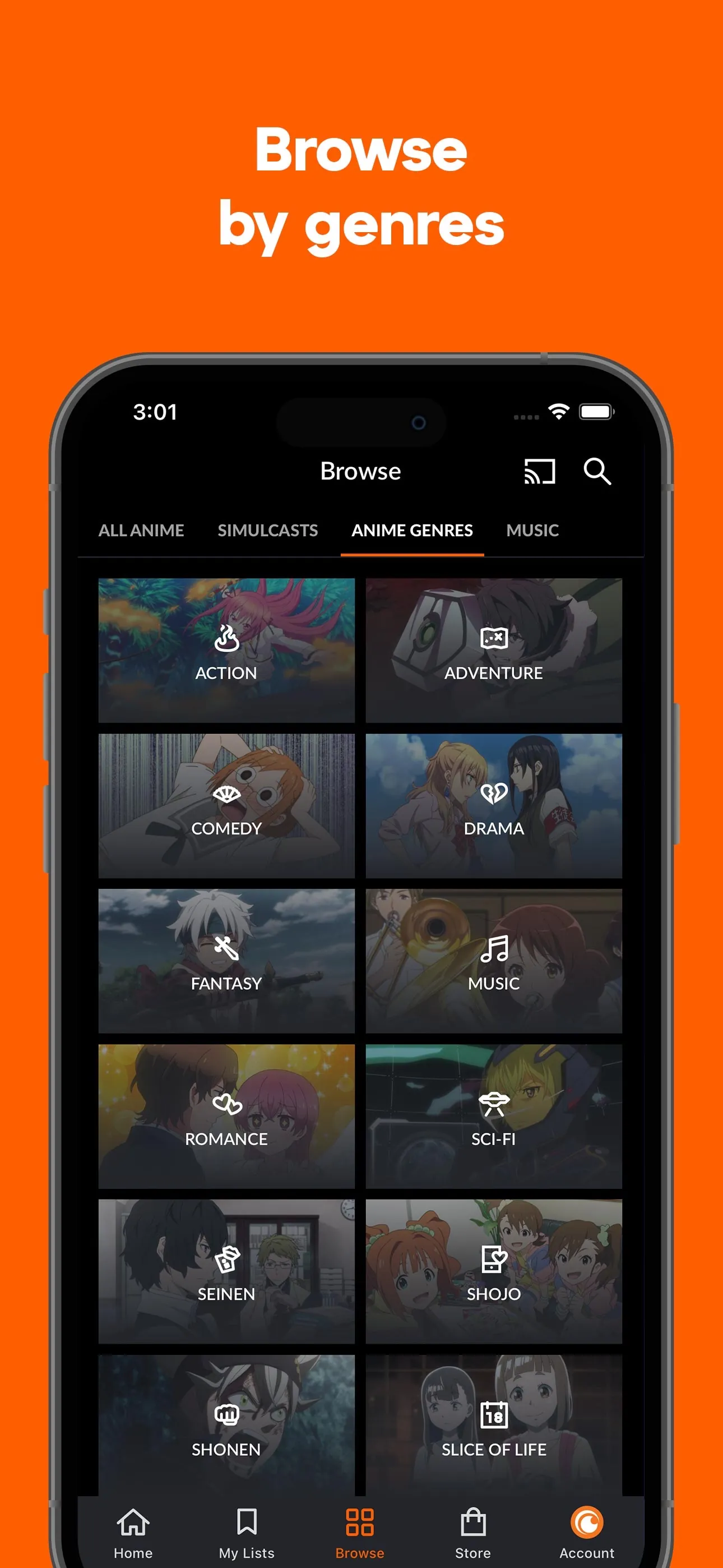 Crunchyroll iphone screenshot 4