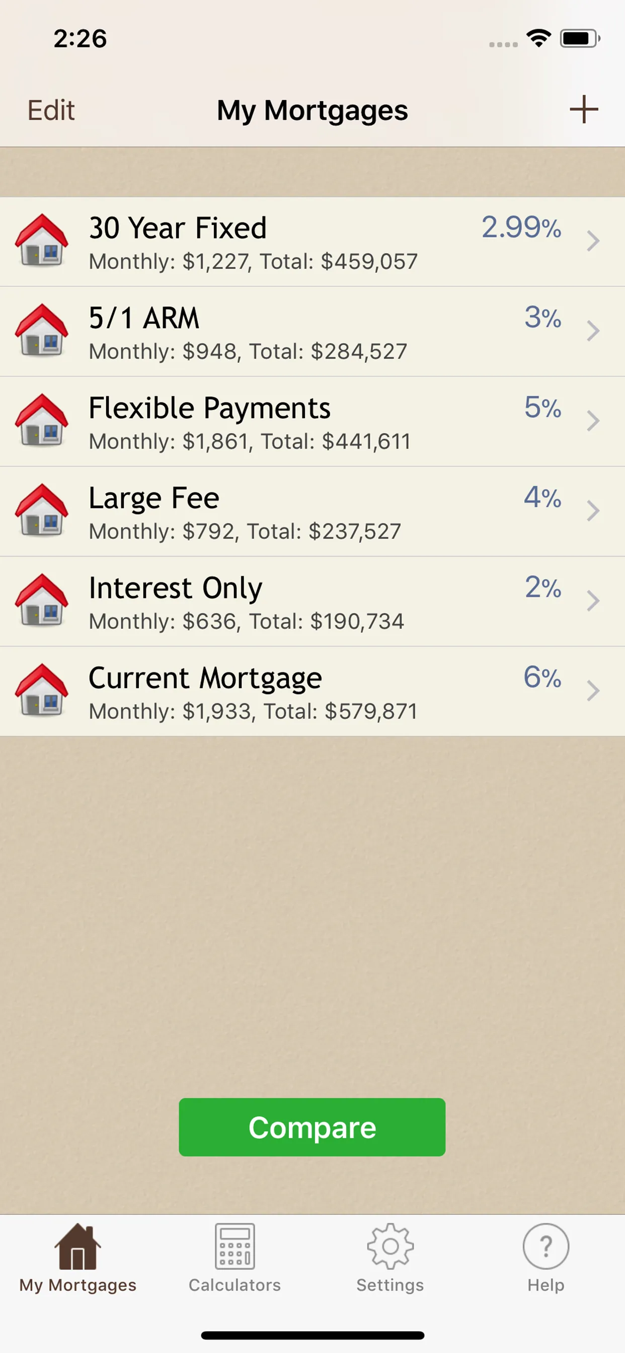 Mortgage Calculator™ iphone screenshot 1