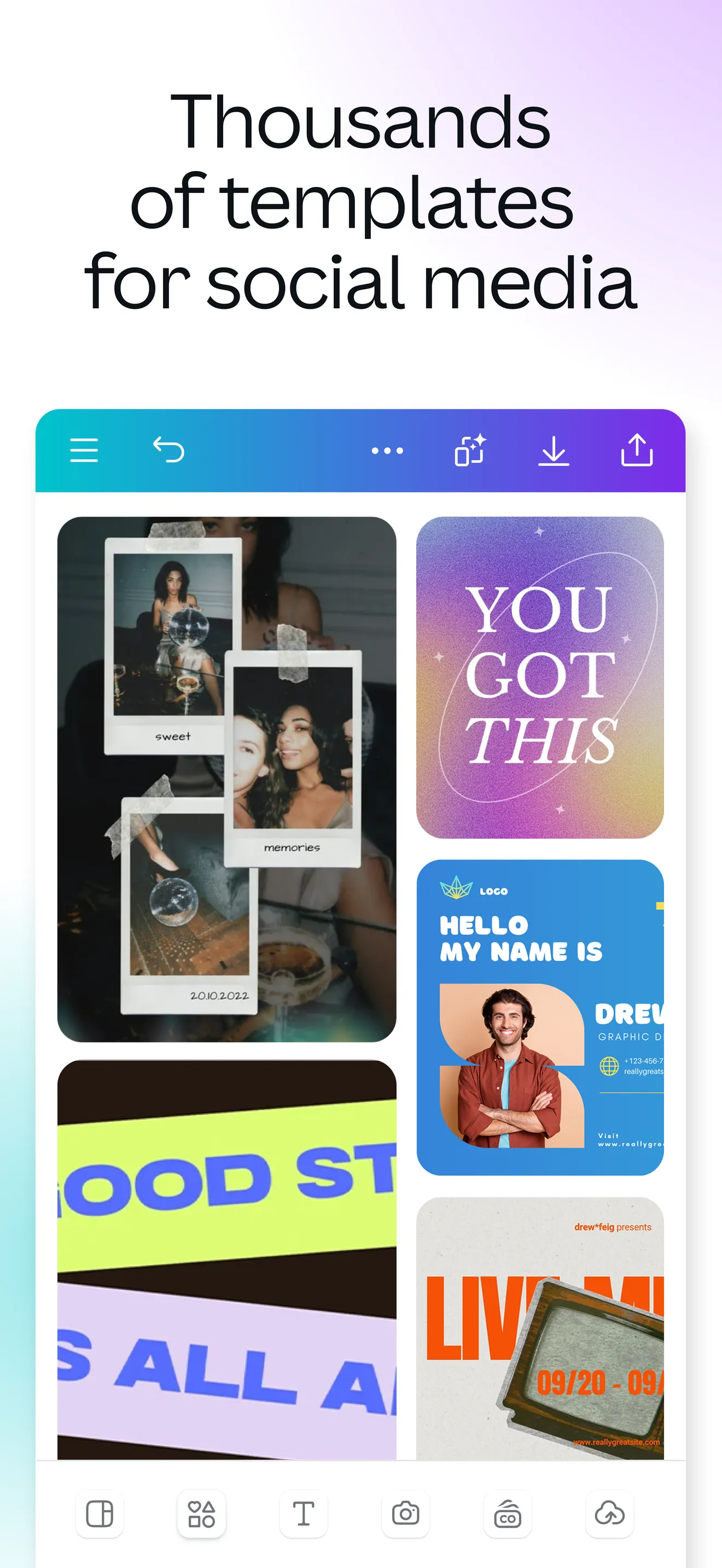 Canva: AI Photo & Video Editor iphone screenshot 2
