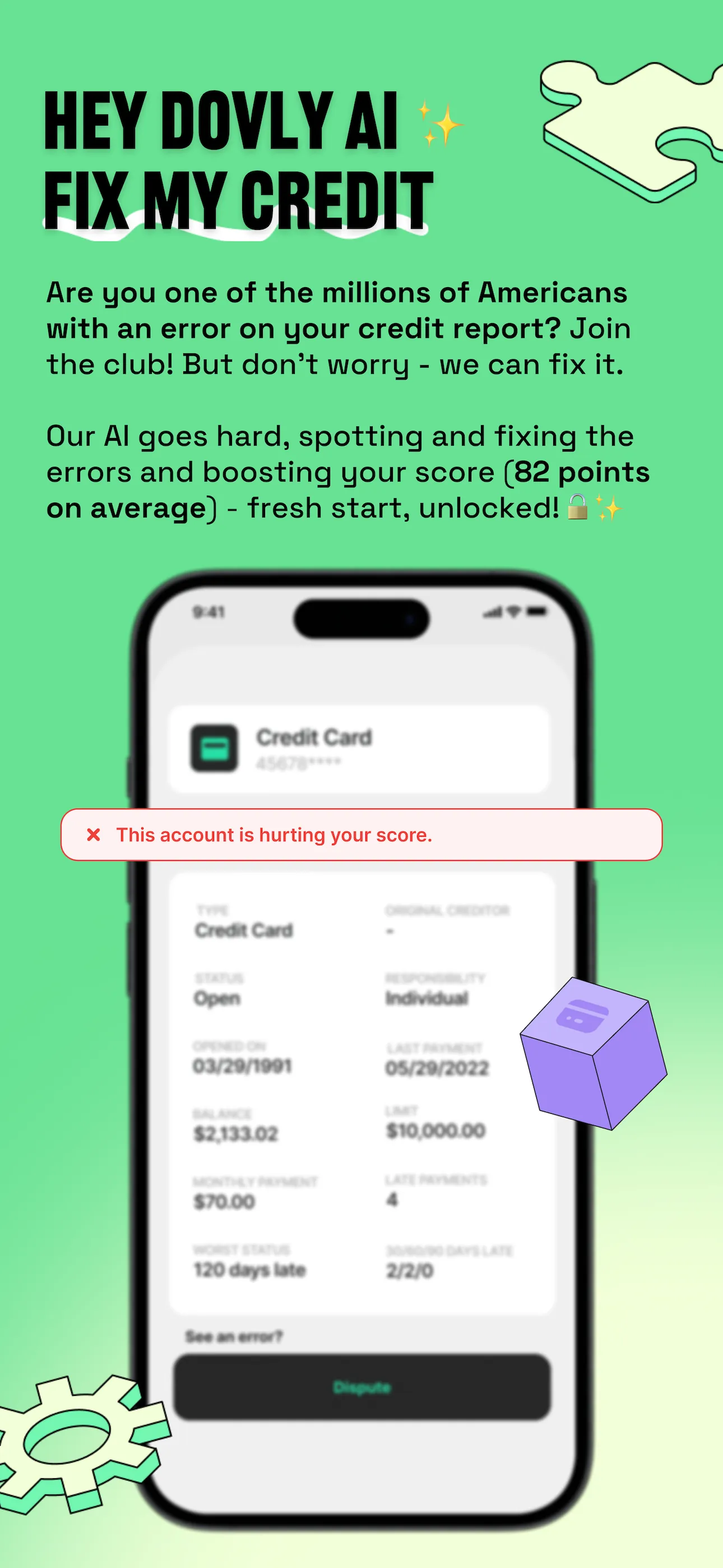 Build & Fix Credit: Dovly AI iphone screenshot 3