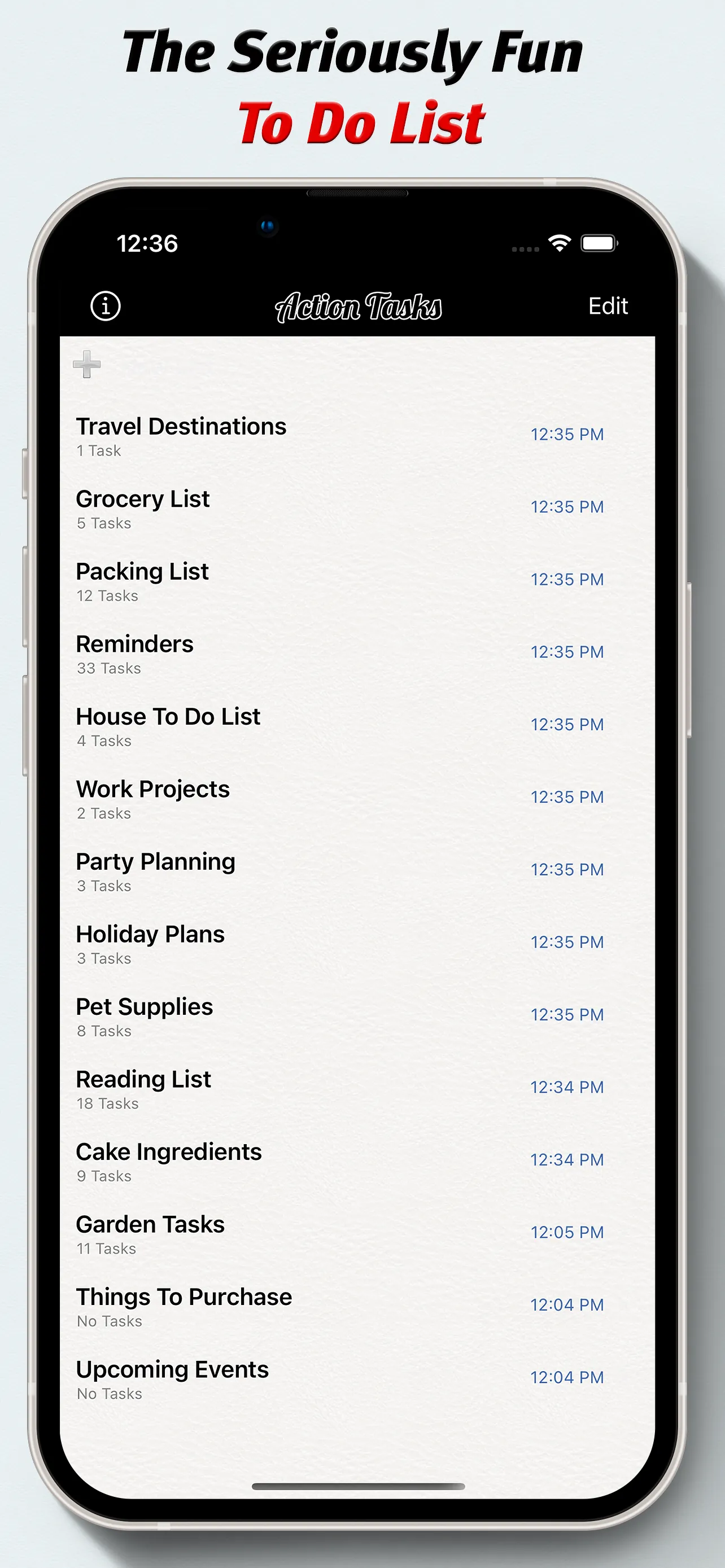 Action Tasks - To Do List iphone screenshot 1
