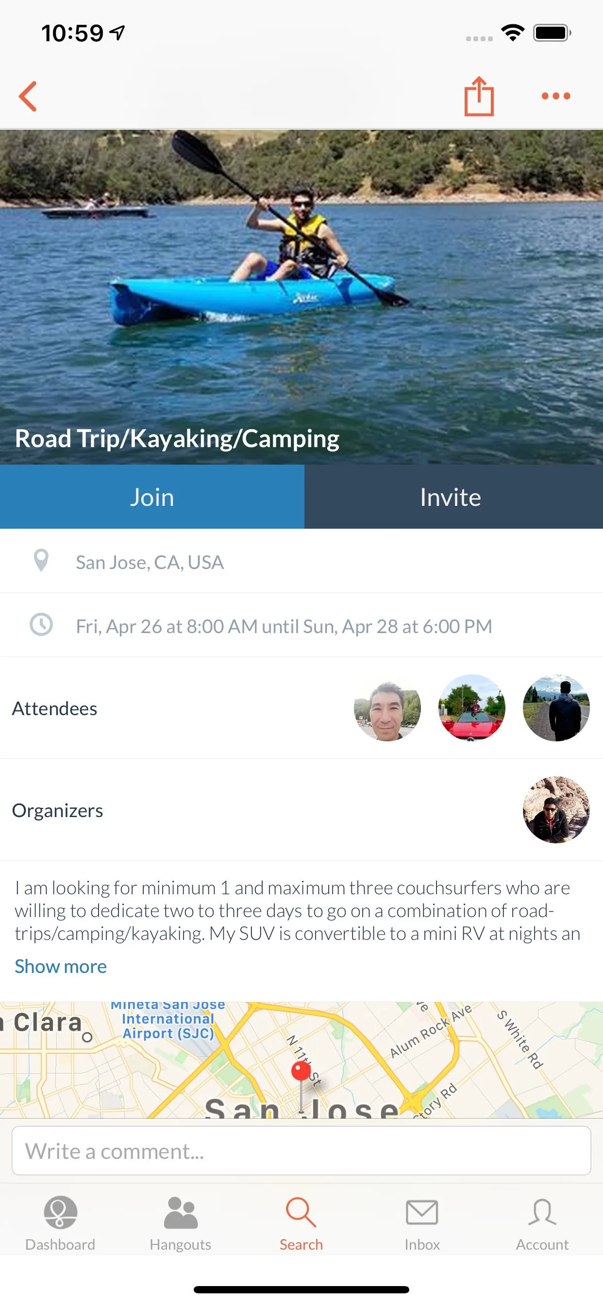 Couchsurfing Travel App iphone screenshot 4