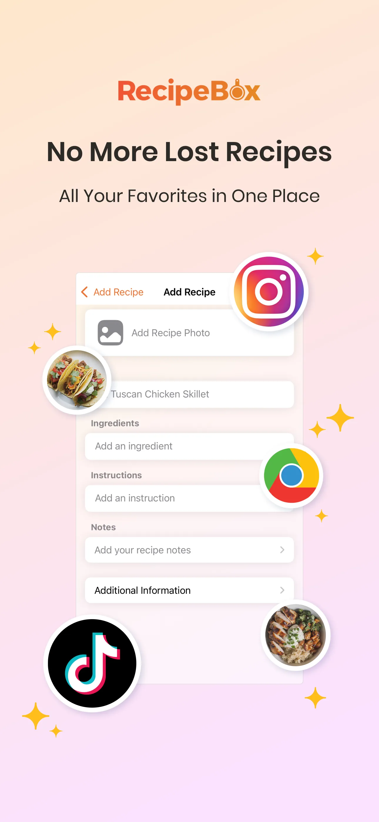 RecipeBox - Save Your Recipes! iphone screenshot 2