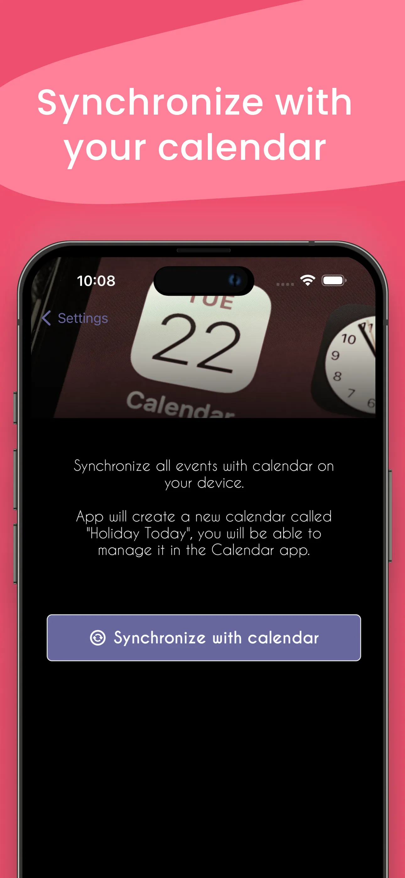 Holiday Today Calendar iphone screenshot 3