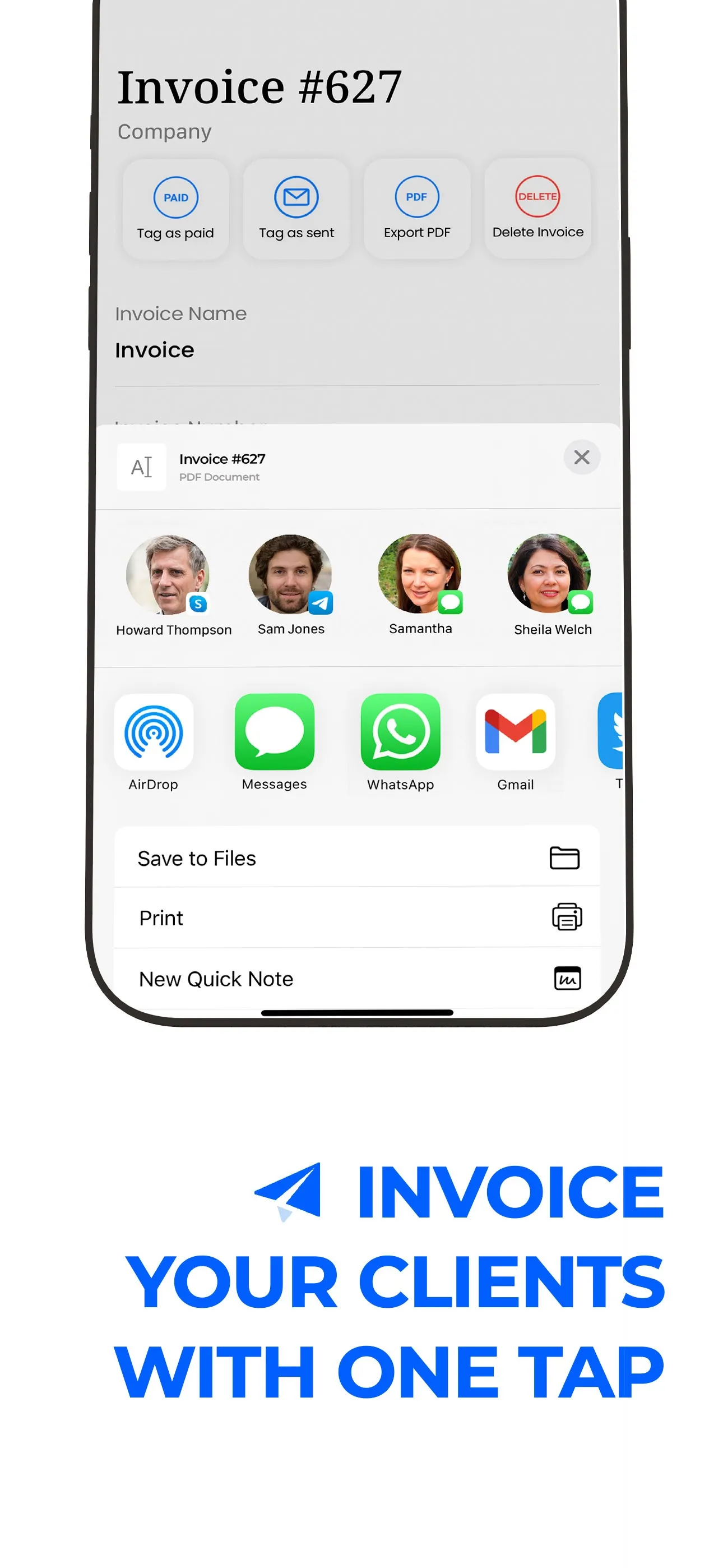 Invoice Maker & Receipt Create iphone screenshot 3