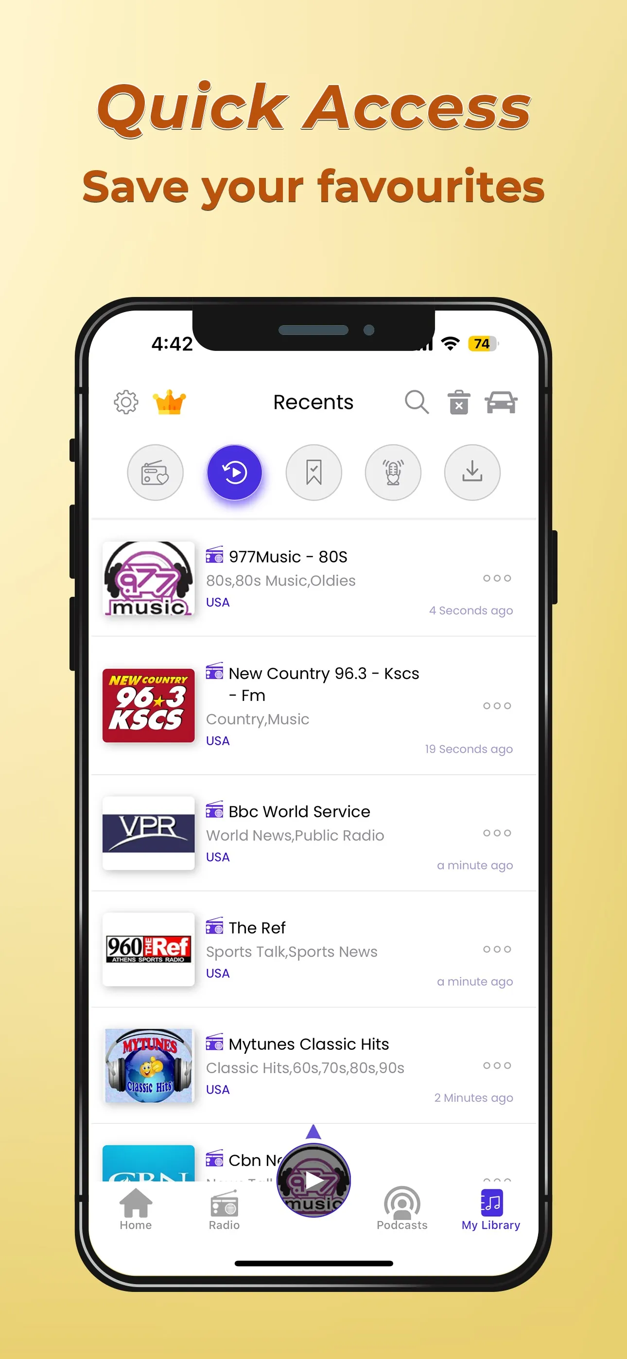 Radio FM: Music, News & Sports iphone screenshot 6