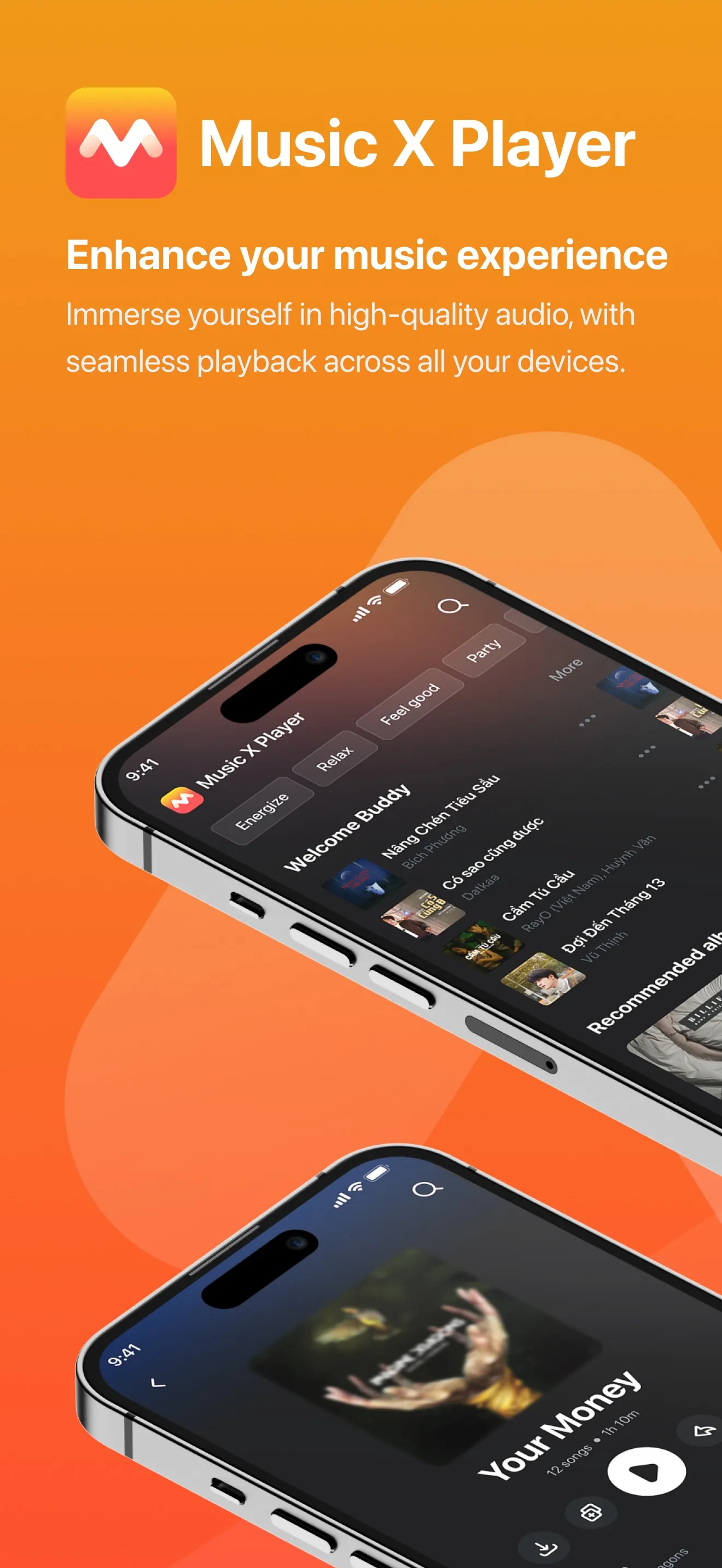 Music X - Full Music Player iphone screenshot 1