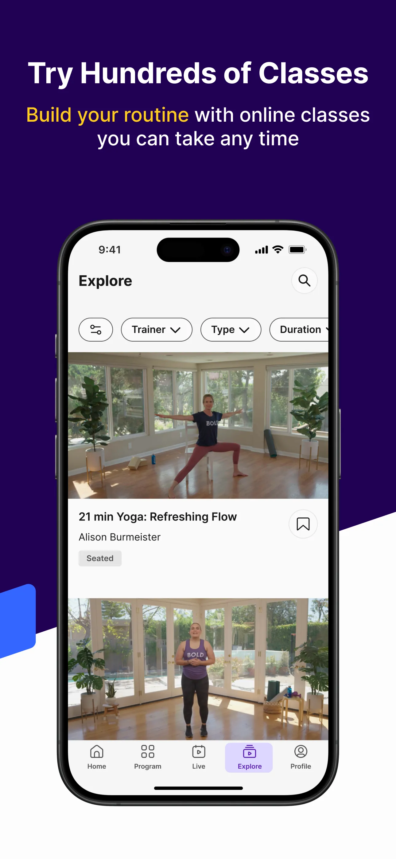 Bold: Science-backed exercises iphone screenshot 2