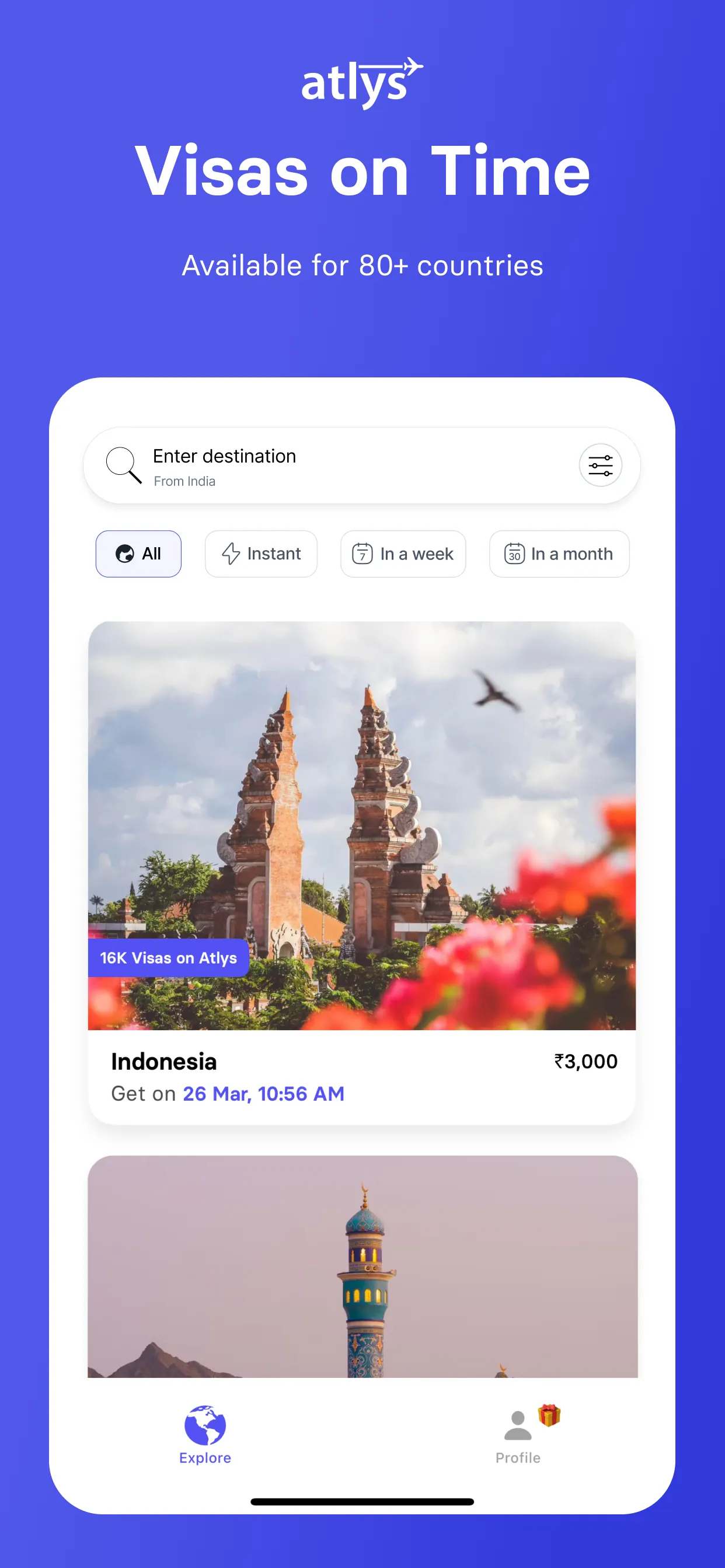 Atlys - Visas on Time iphone screenshot 1
