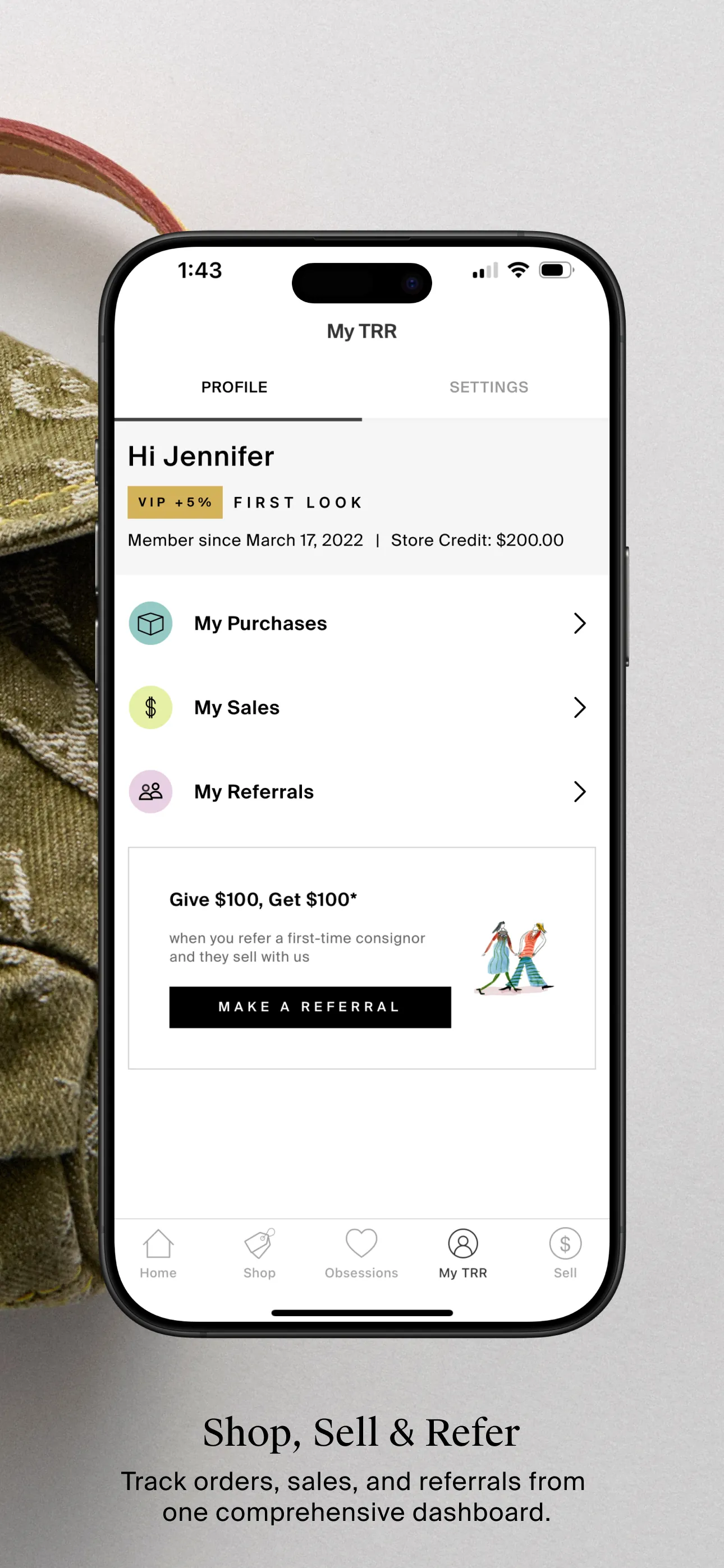The RealReal - Buy+Sell Luxury iphone screenshot 6