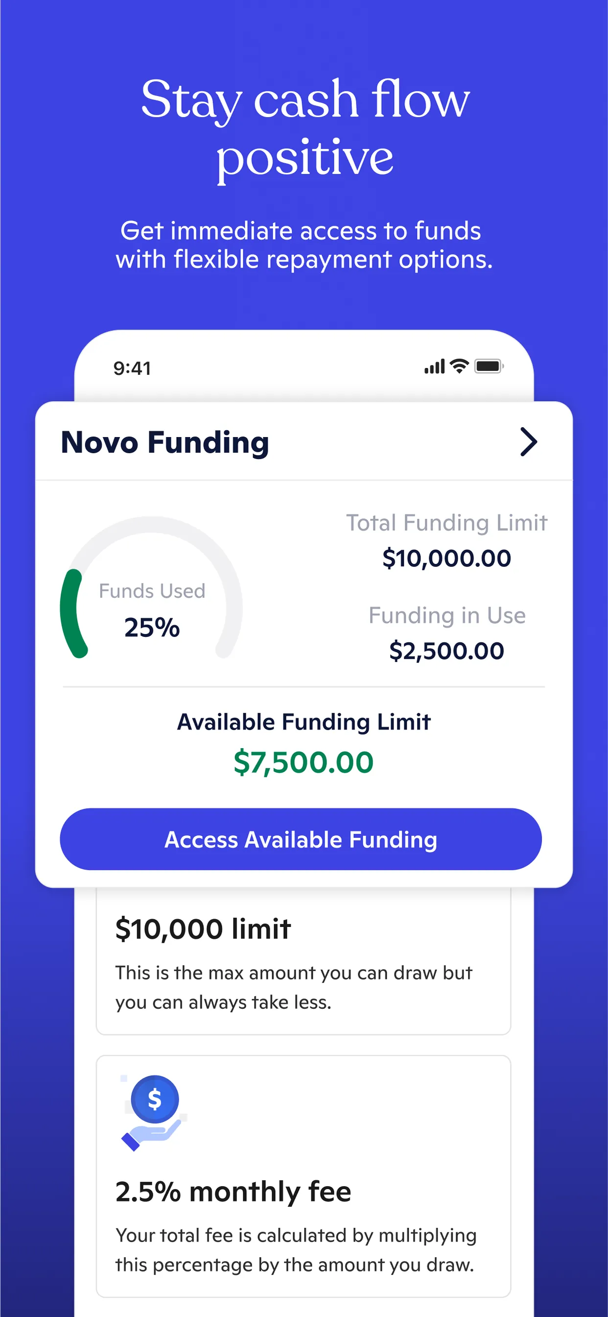 Novo - Small Business Checking iphone screenshot 7