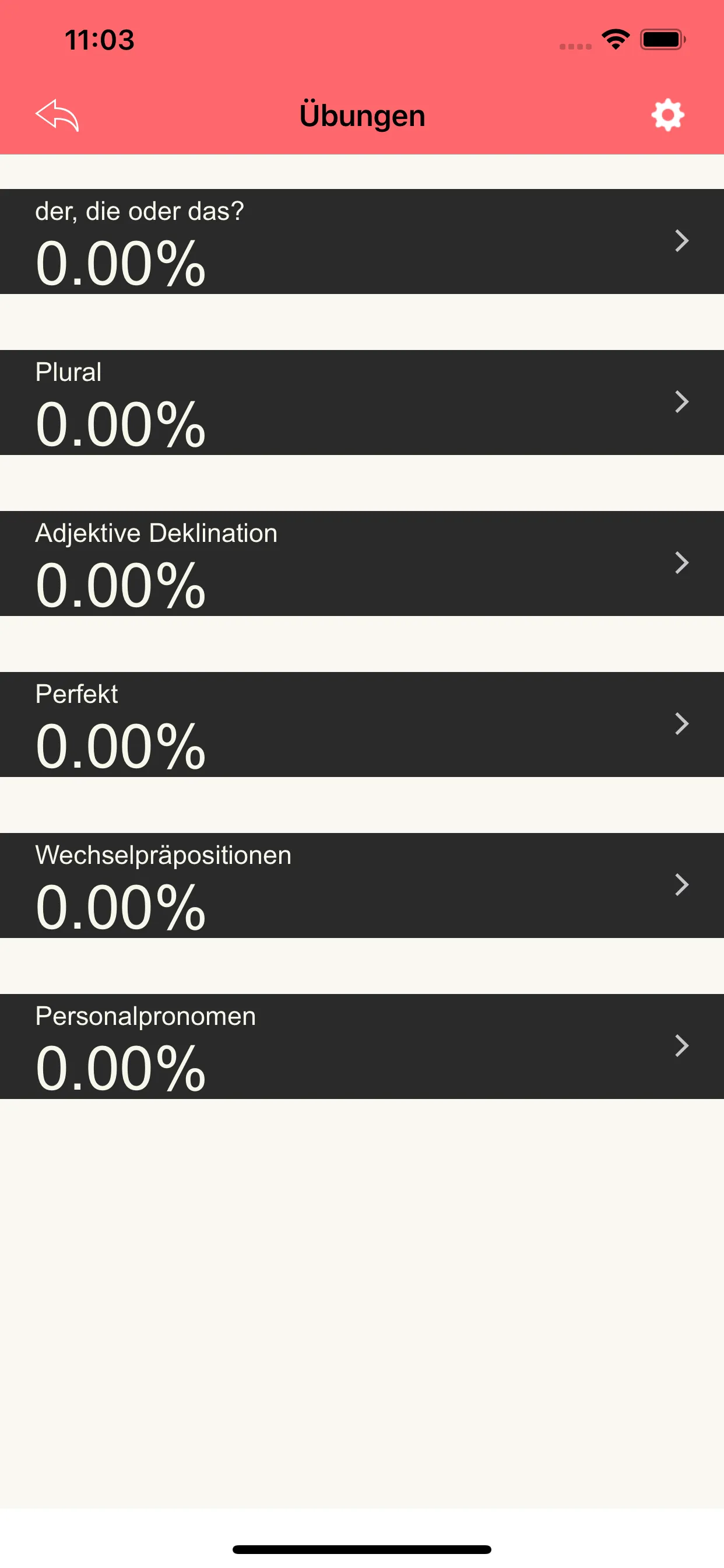 Deutsche Grammatik iphone screenshot 3