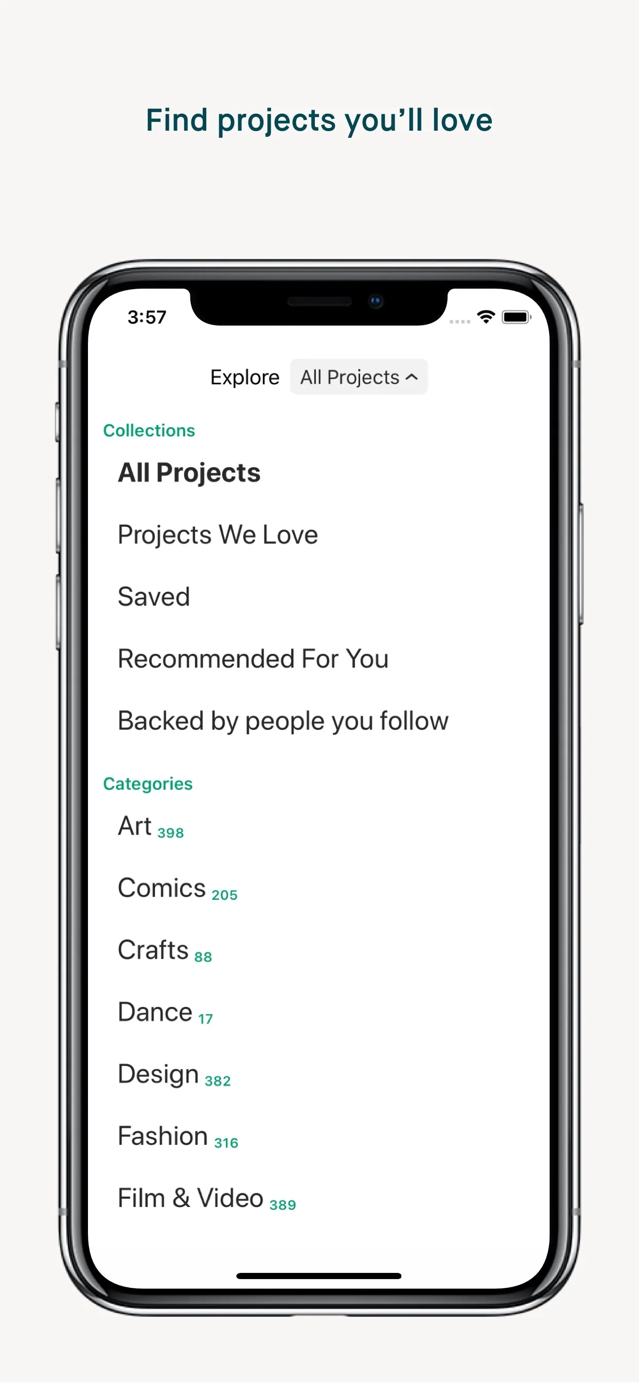 Kickstarter iphone screenshot 2