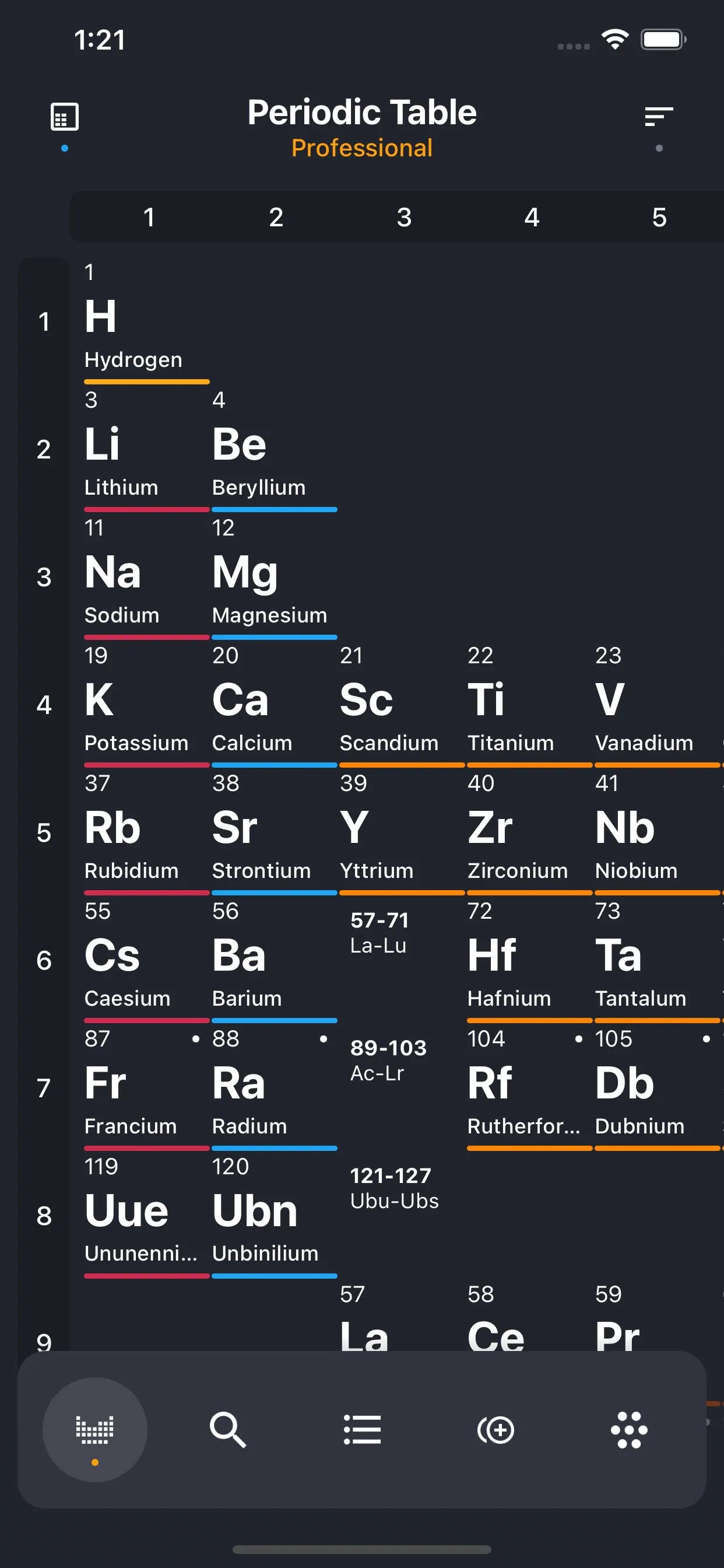 Periodic Table 2025 PRO iphone screenshot 1