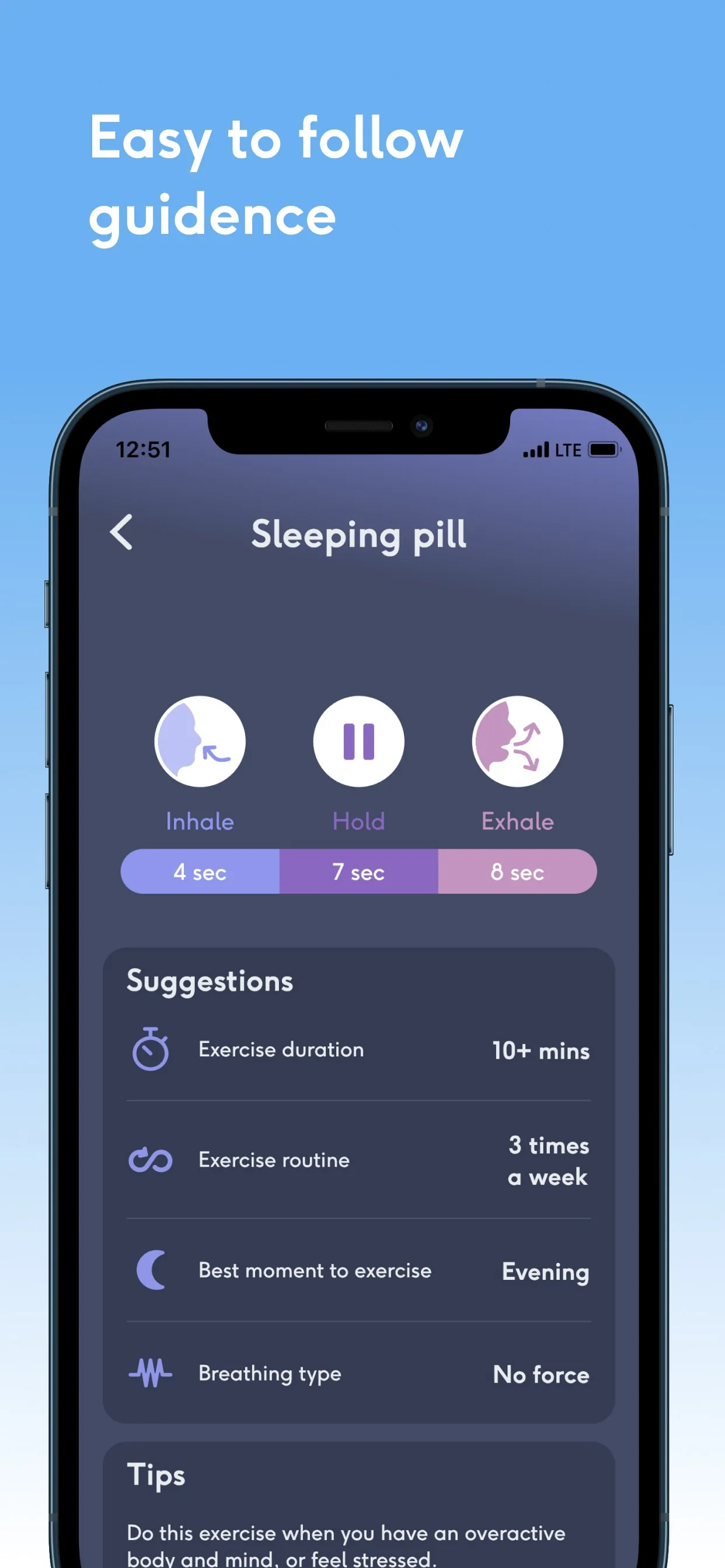 Guided Breathing iphone screenshot 3