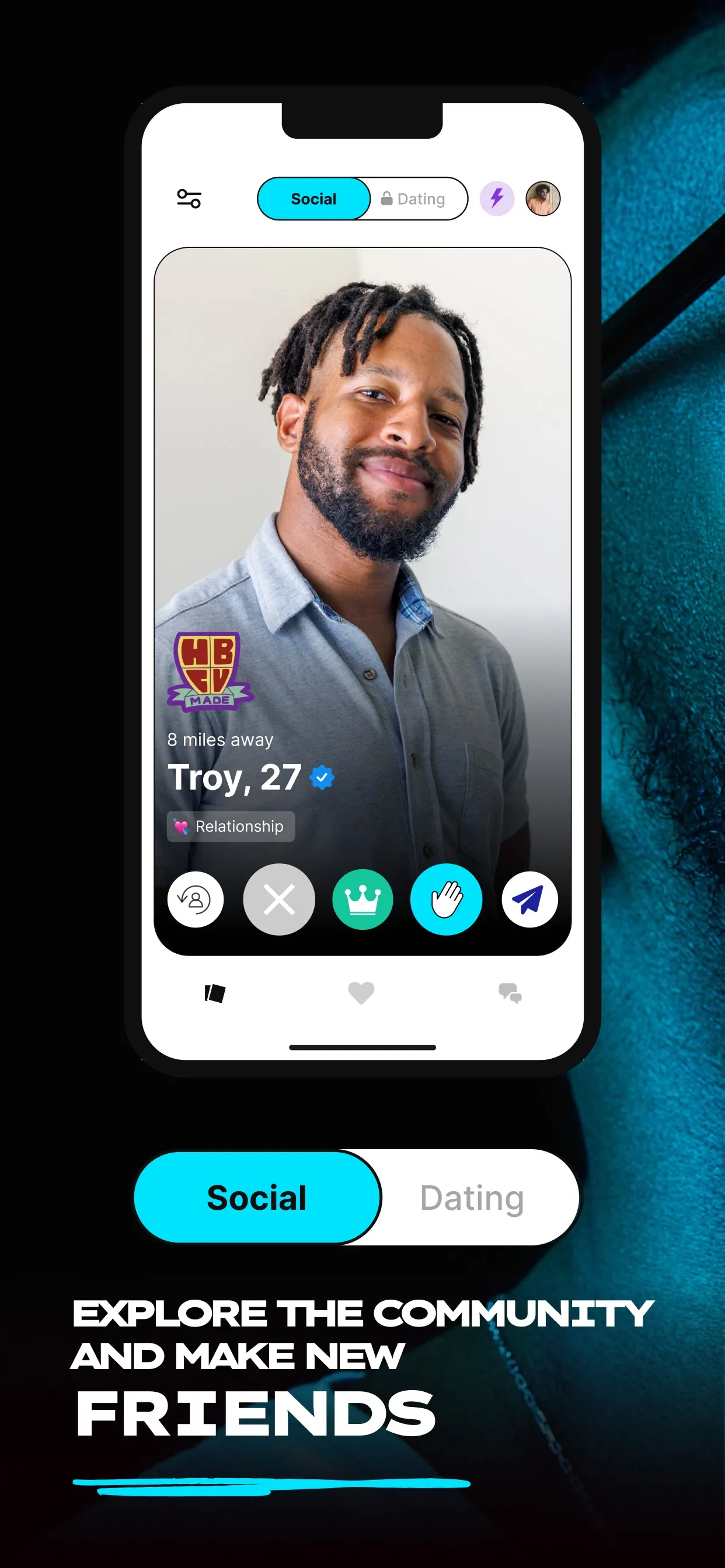 BLK: Black Singles Dating App iphone screenshot 3
