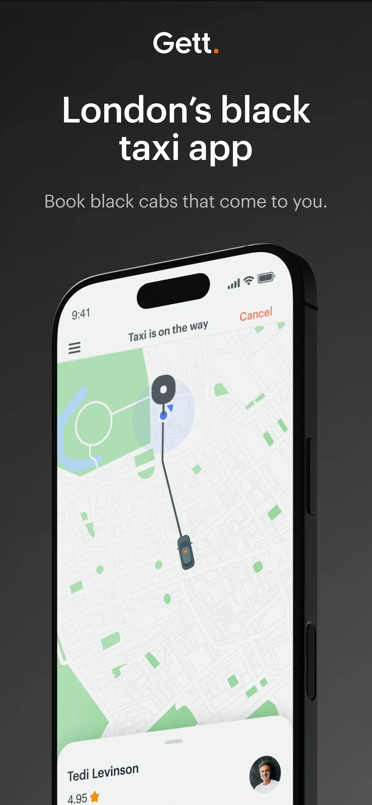 Gett - The taxi app iphone screenshot 2