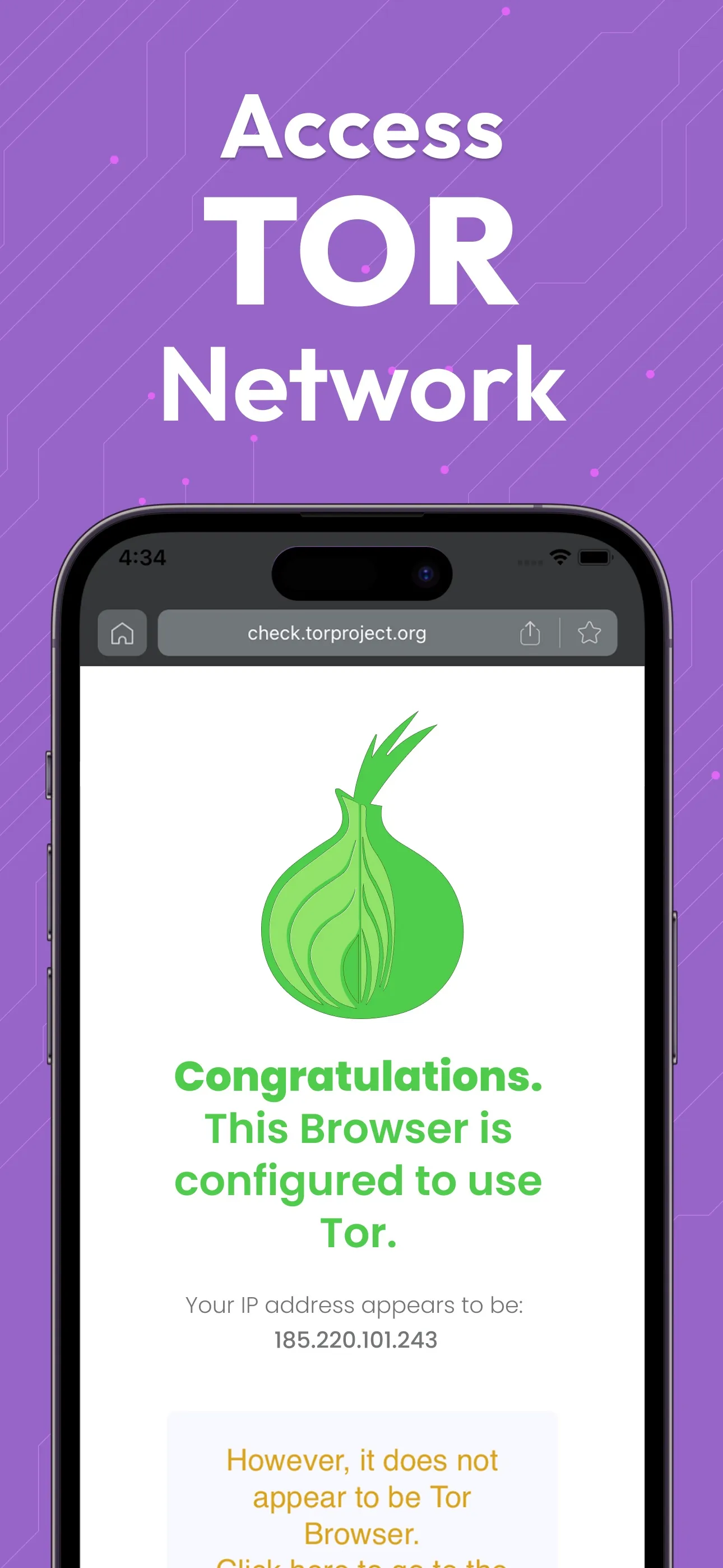 TOR Browser: Onion TOR VPN iphone screenshot 3