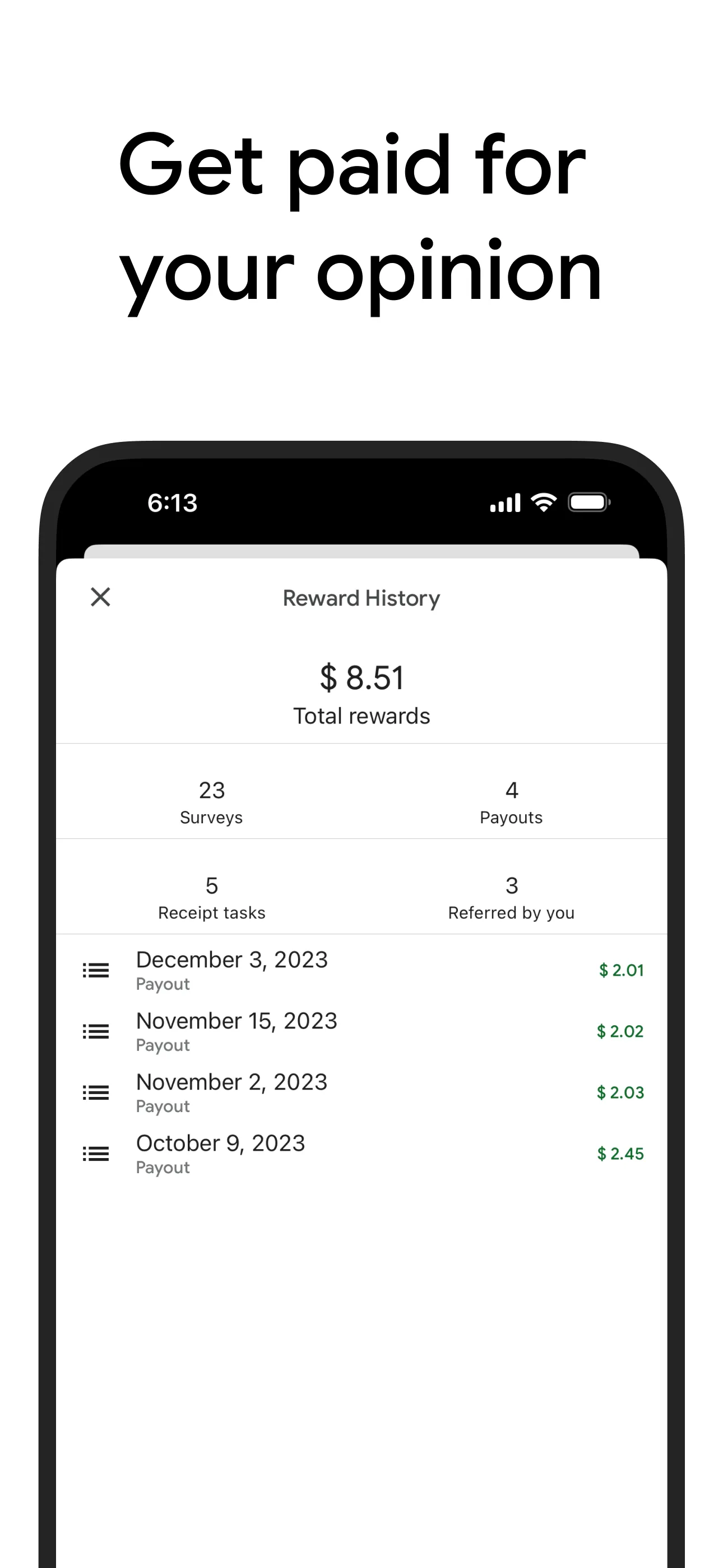 Google Opinion Rewards iphone screenshot 3