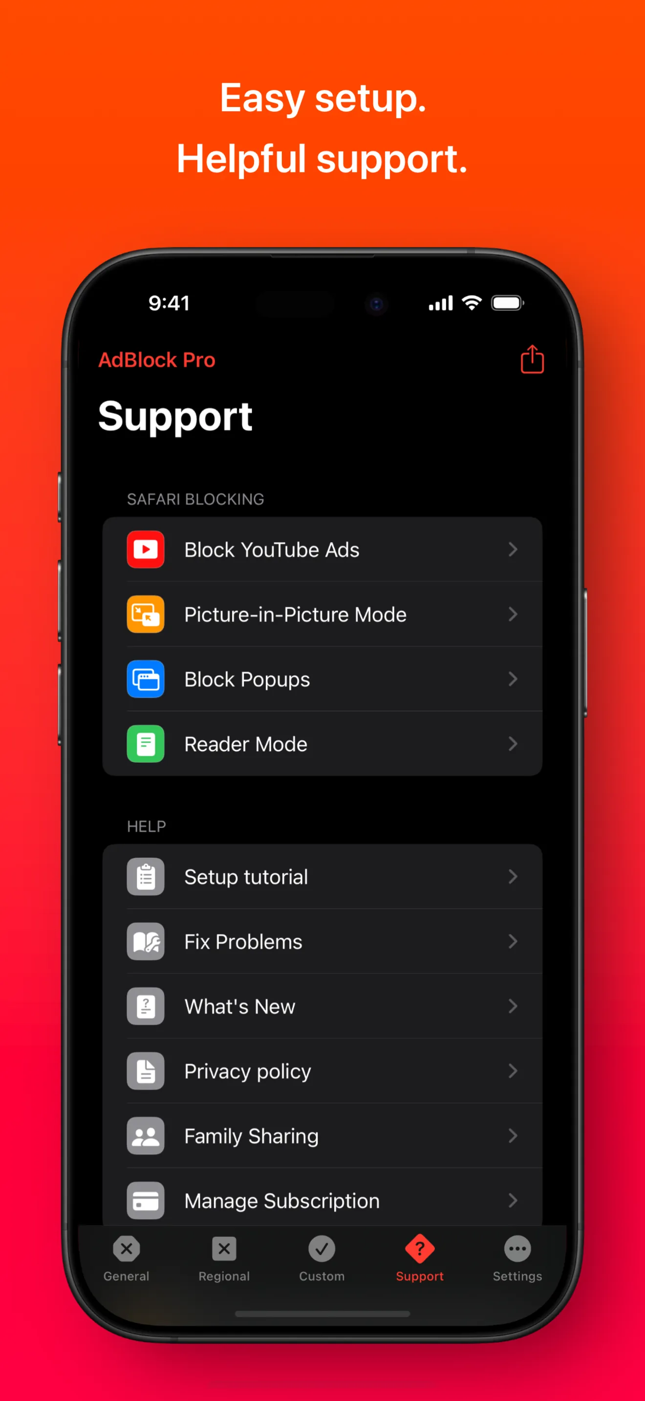 AdBlock Pro for Safari iphone screenshot 5