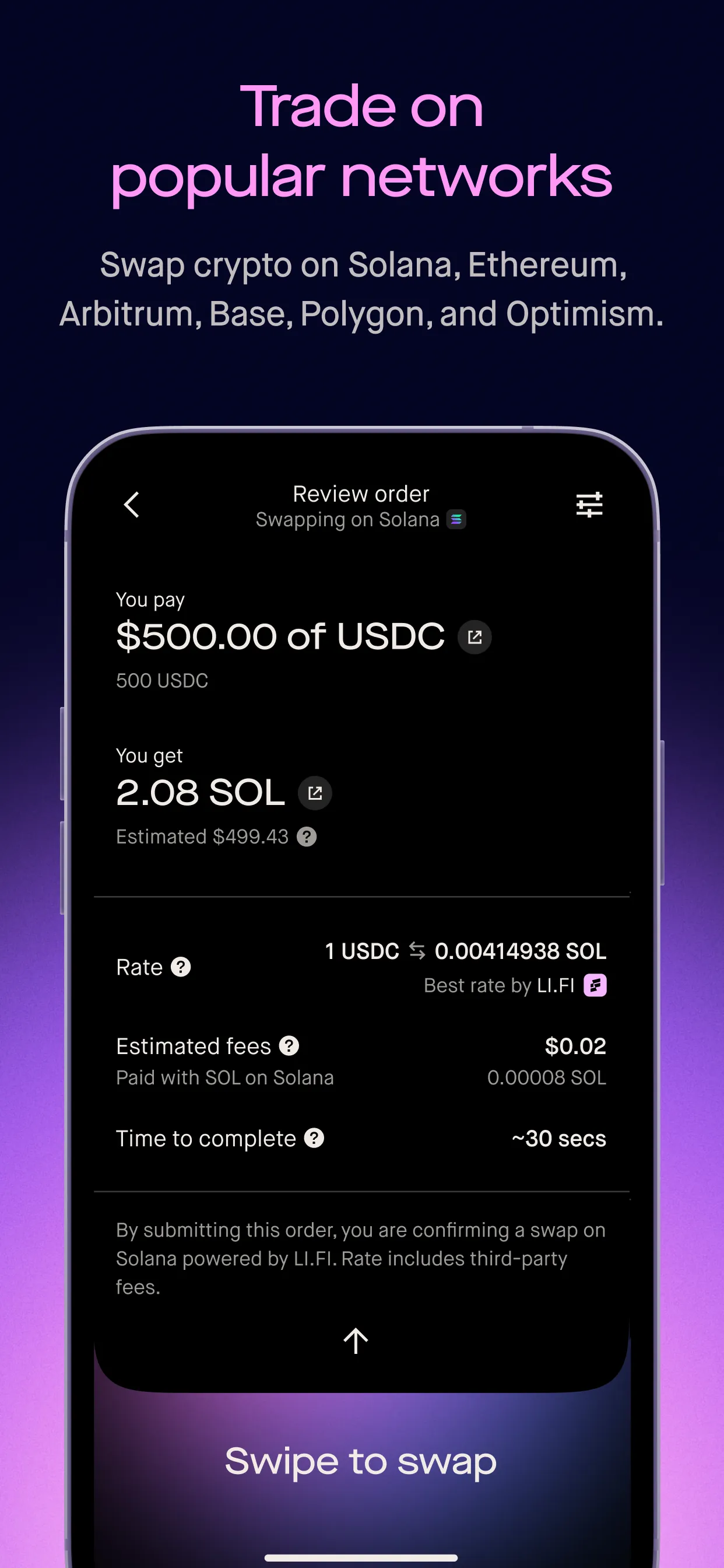 Robinhood Wallet: Swap Crypto iphone screenshot 2