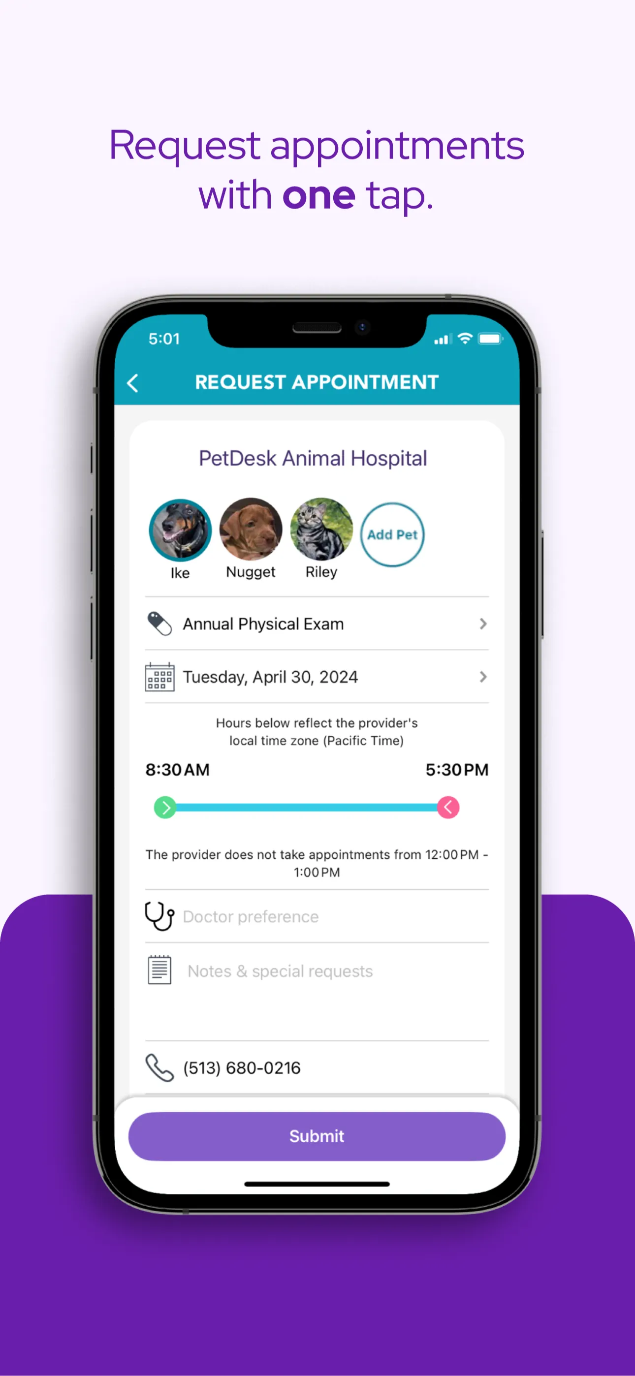 PetDesk iphone screenshot 1