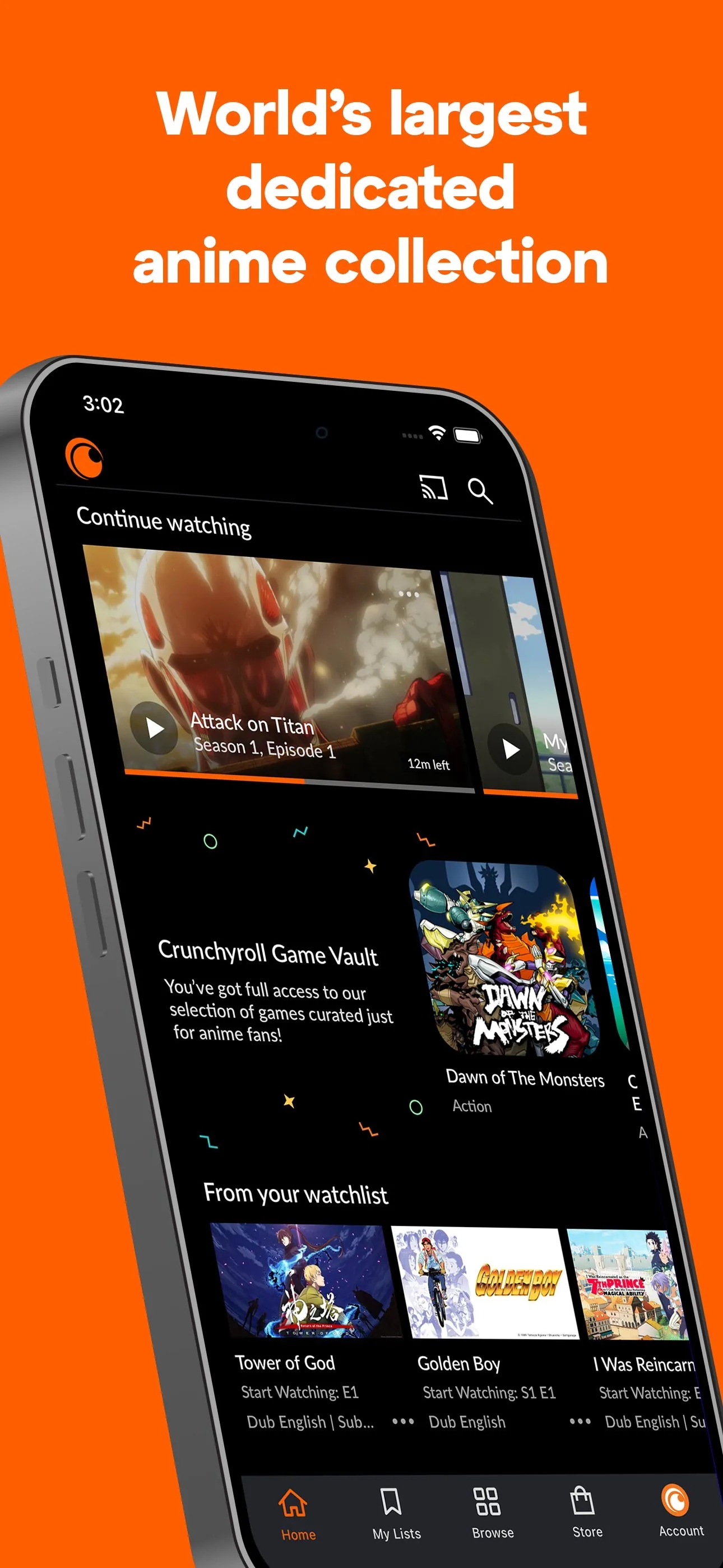 Crunchyroll iphone screenshot 1