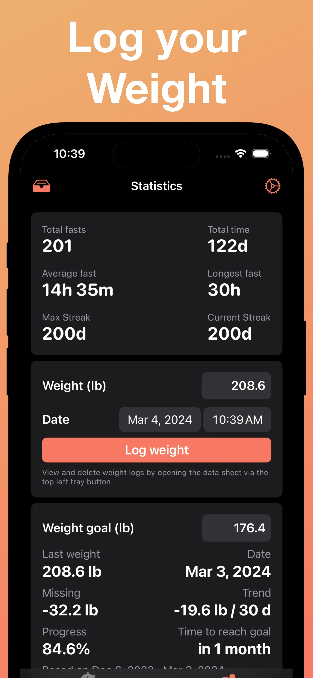 Intermittent Fasting Tracker: iphone screenshot 2