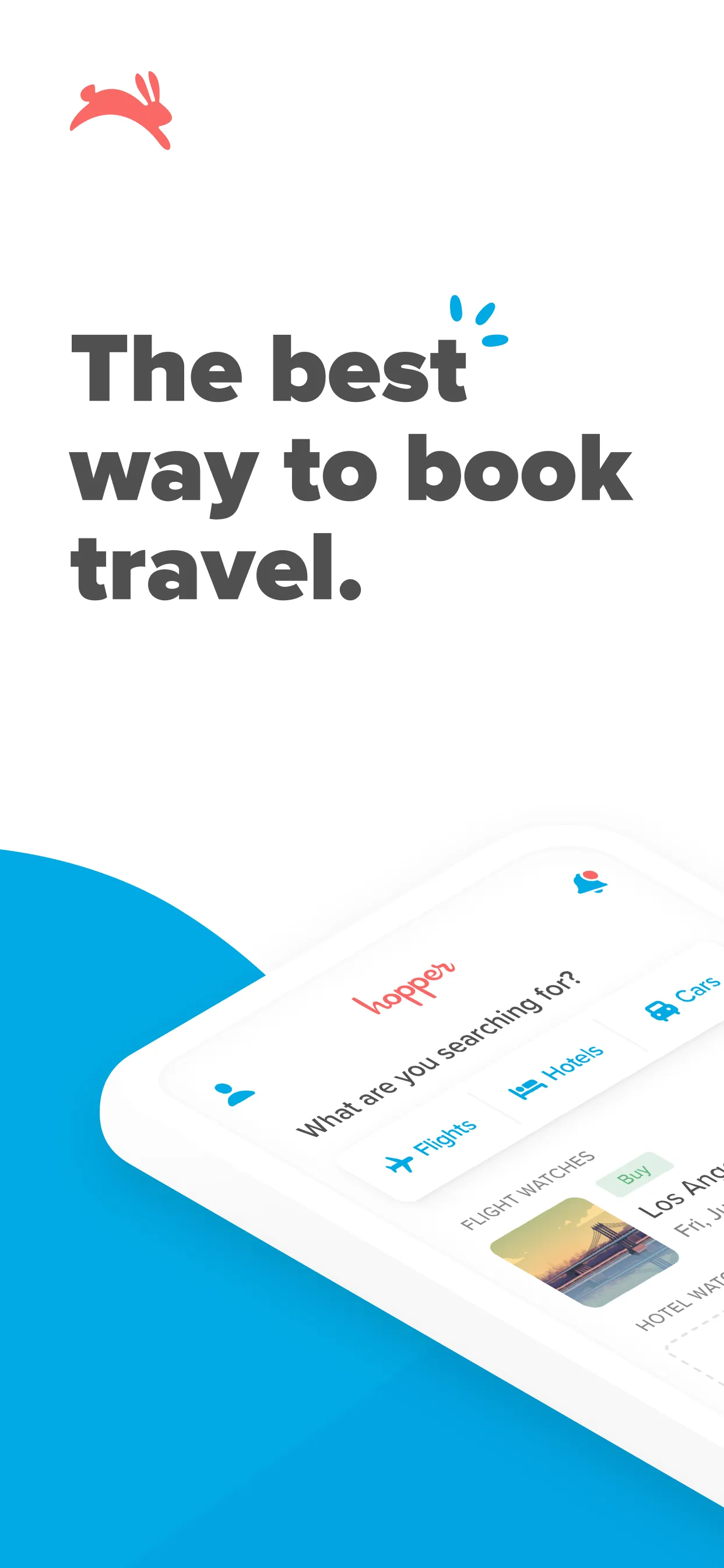 Hopper: Flights, Hotels & Cars iphone screenshot 1