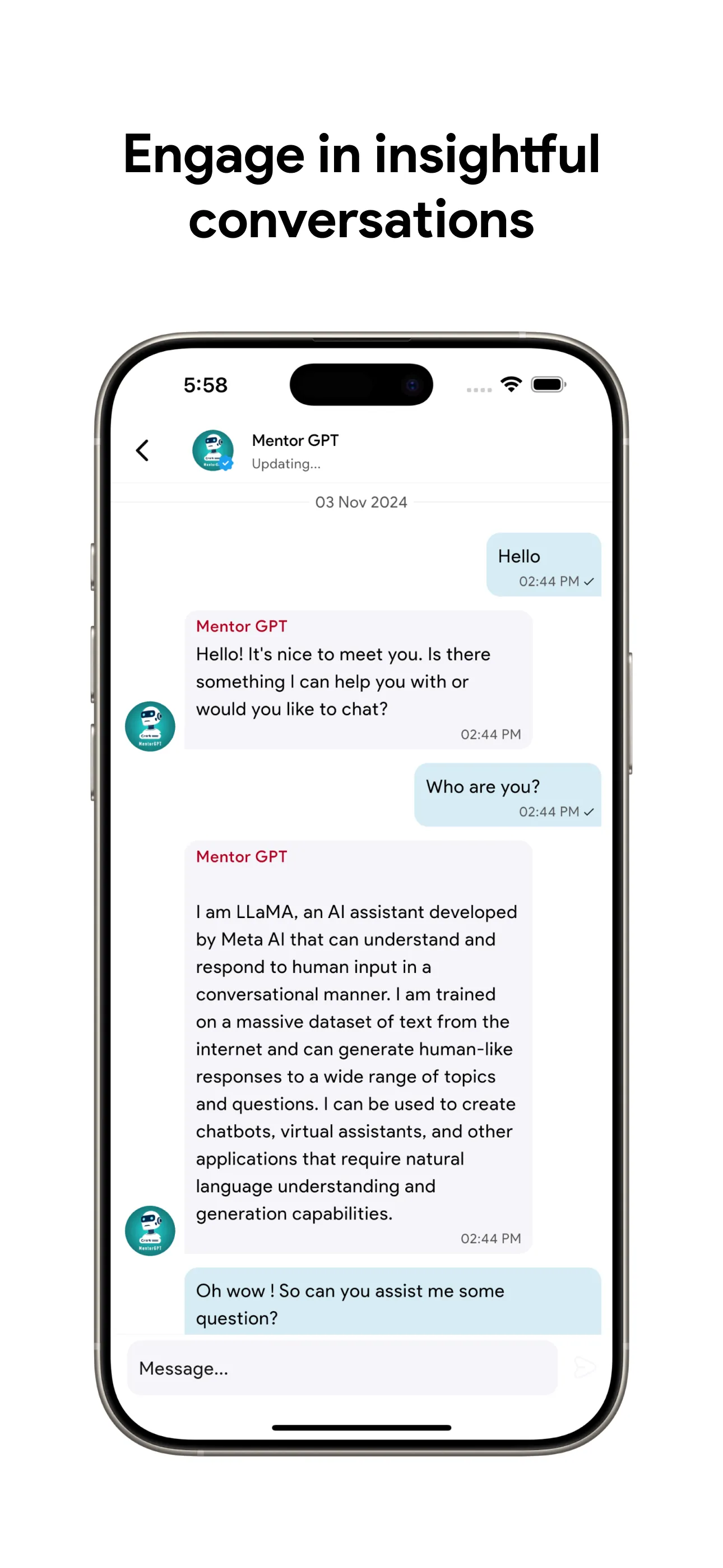 Mentor App iphone screenshot 3
