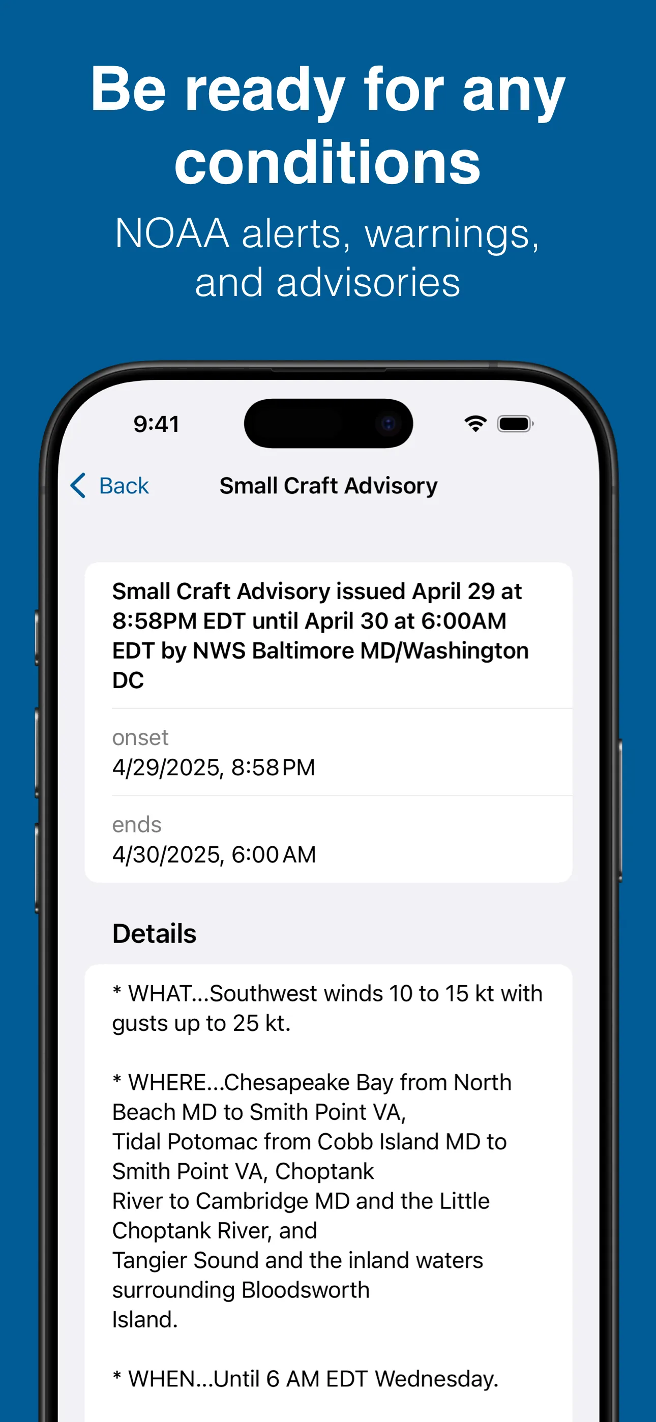 Buoycast: NOAA Marine Weather iphone screenshot 5