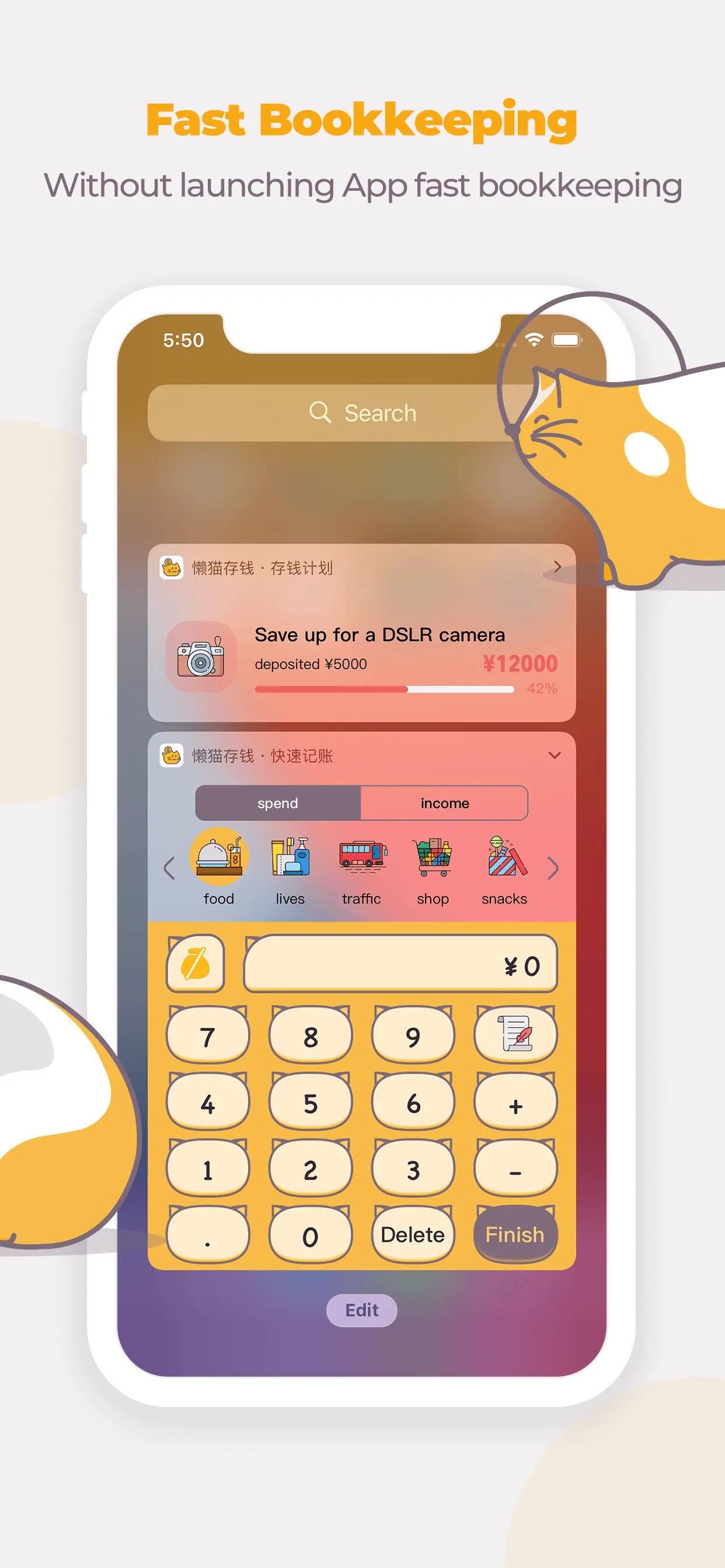 Money Cats - Bookkeeping Cost iphone screenshot 10