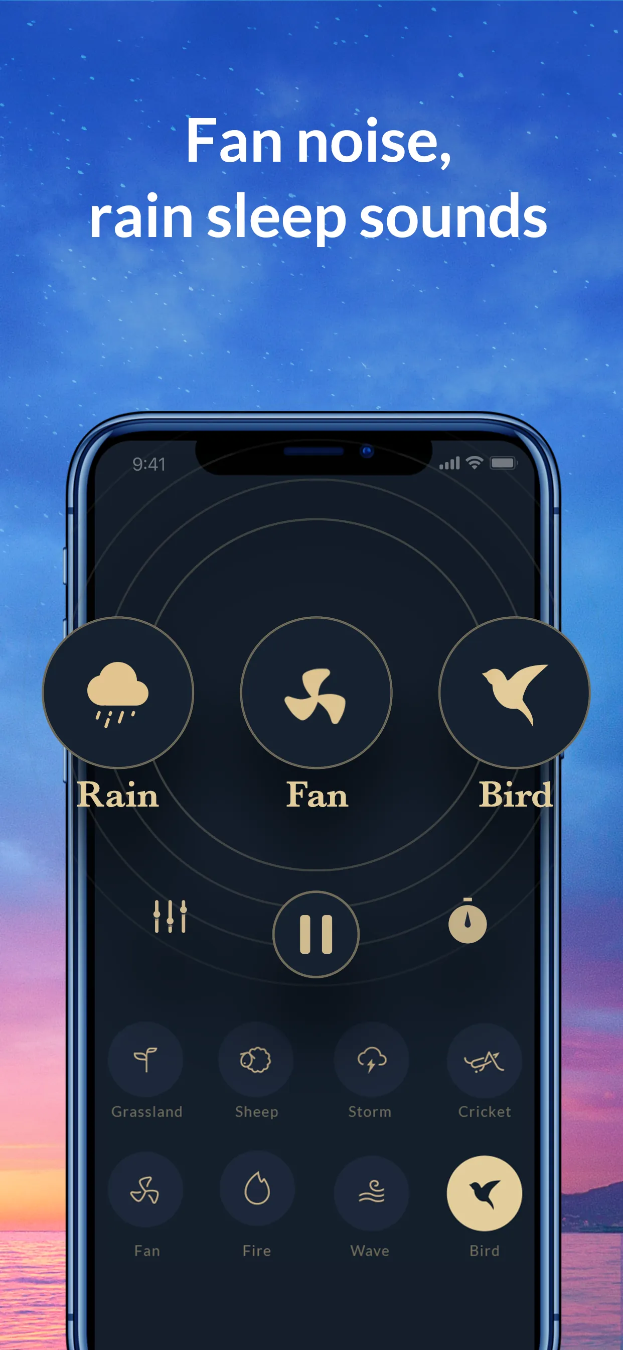 Sleep Sounds White Noise, Rain iphone screenshot 3