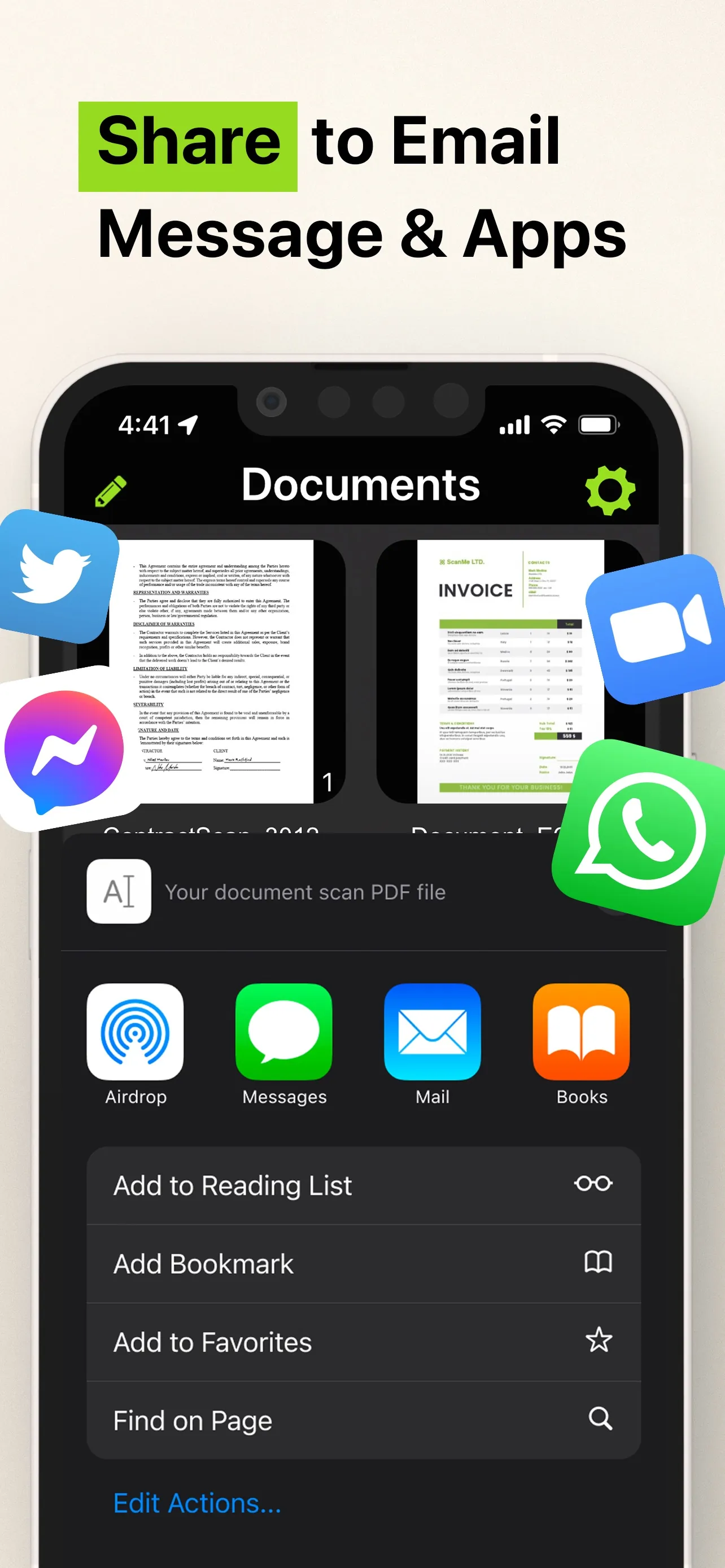 Camera Scanner - PDF iphone screenshot 5