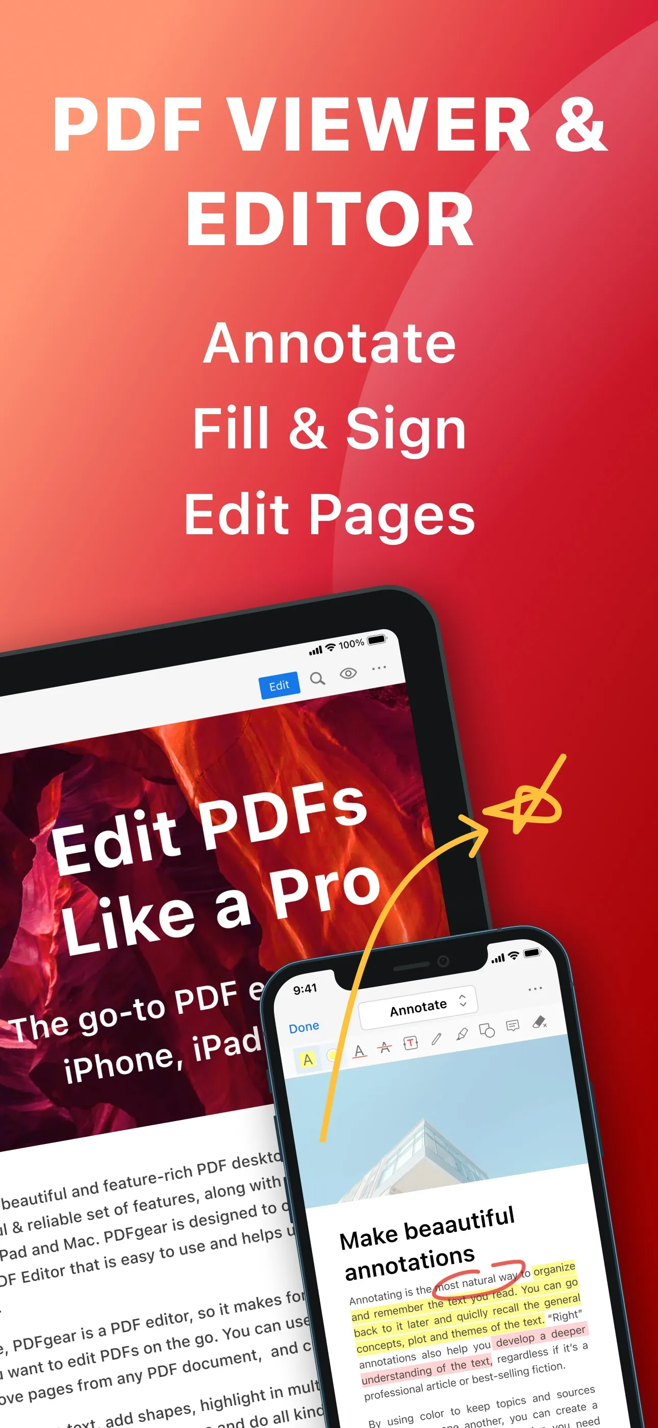 PDF Gear - PDF Editor & Reader iphone screenshot 7