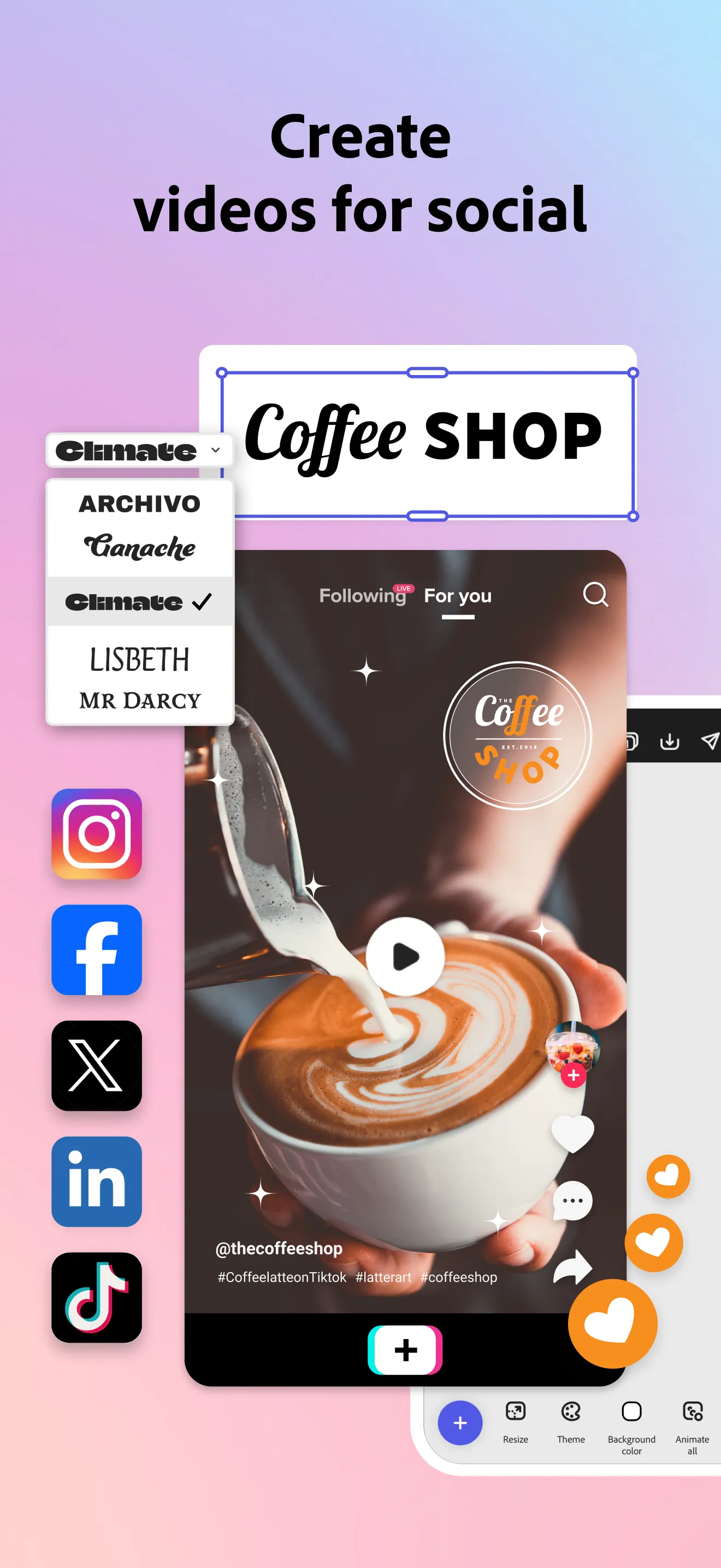 Adobe Express: AI Photo, Video iphone screenshot 2