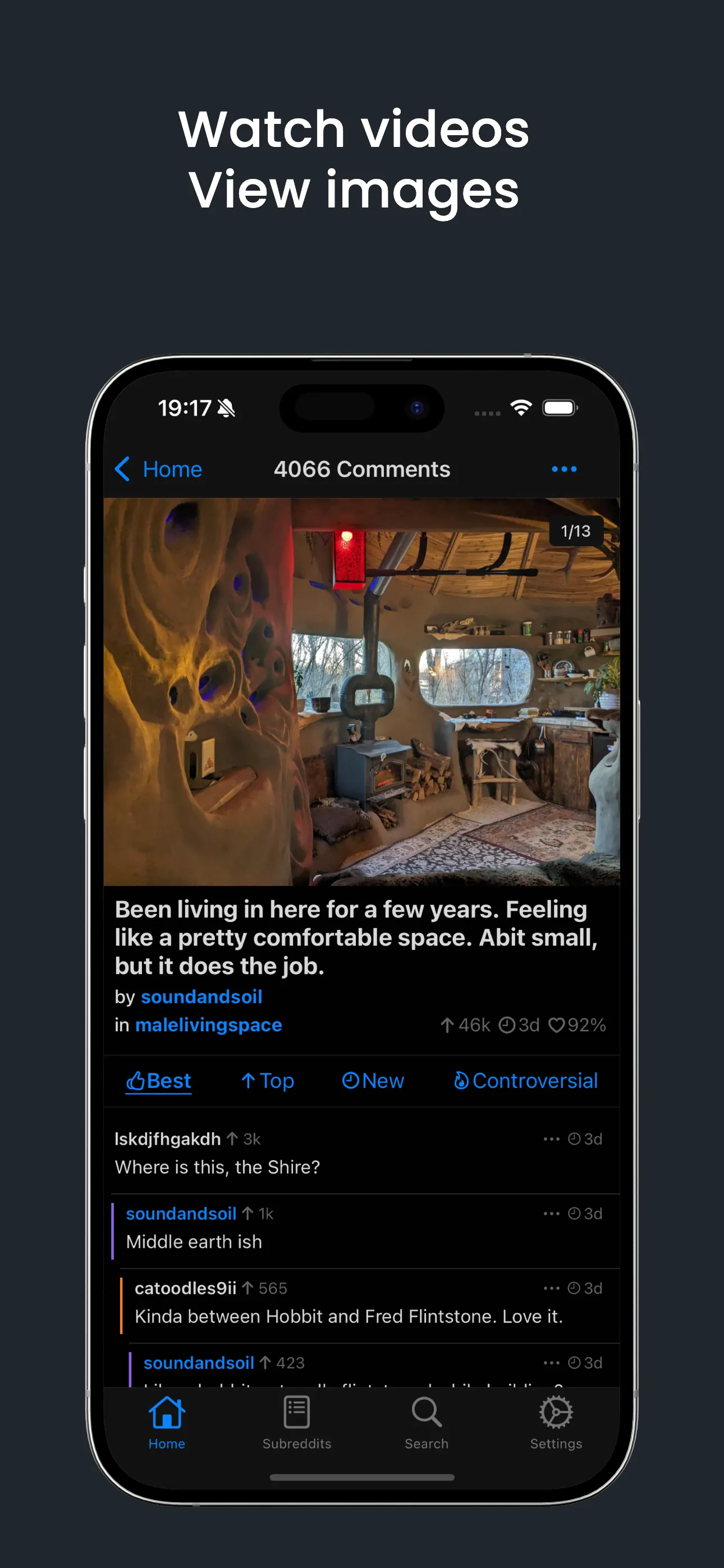 lurkur for reddit iphone screenshot 2