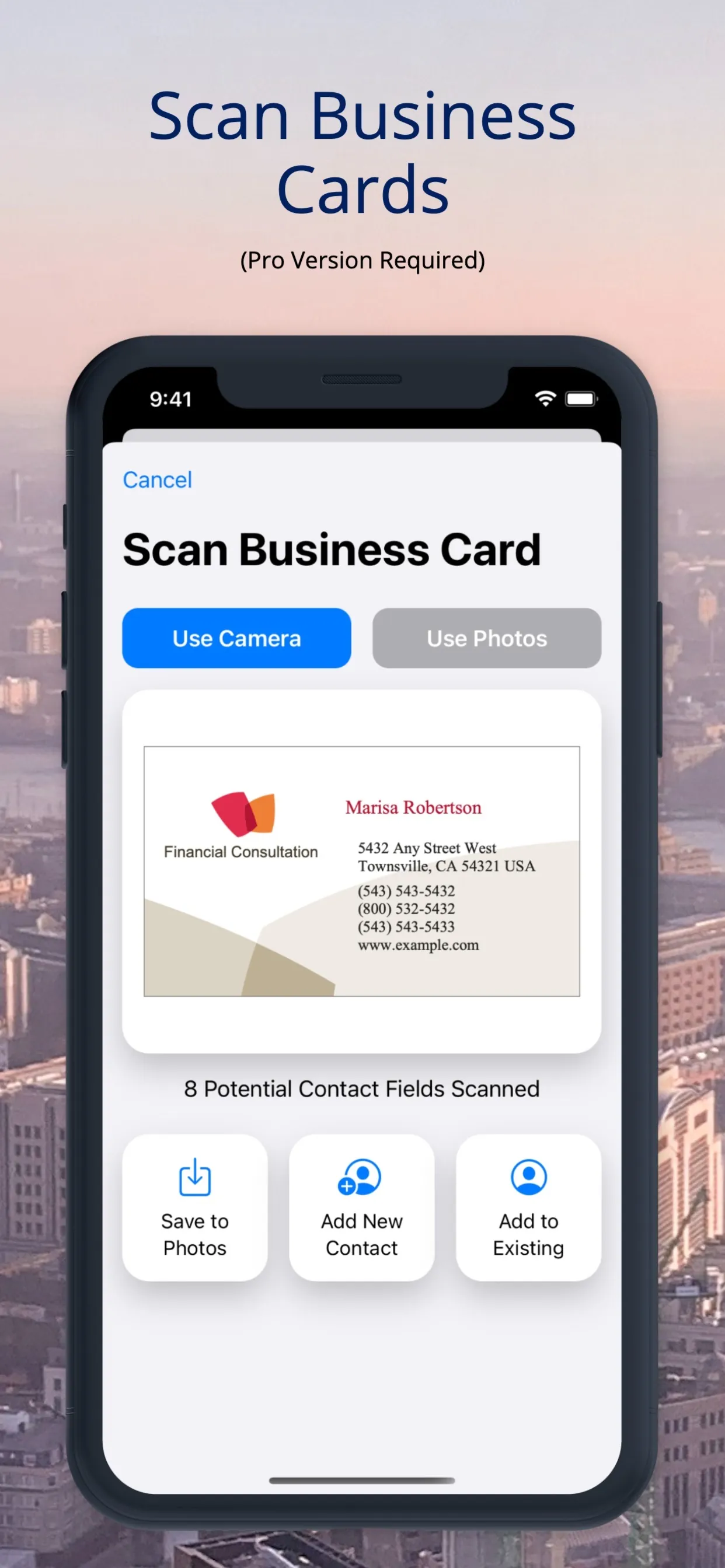 Business Contacts iphone screenshot 3