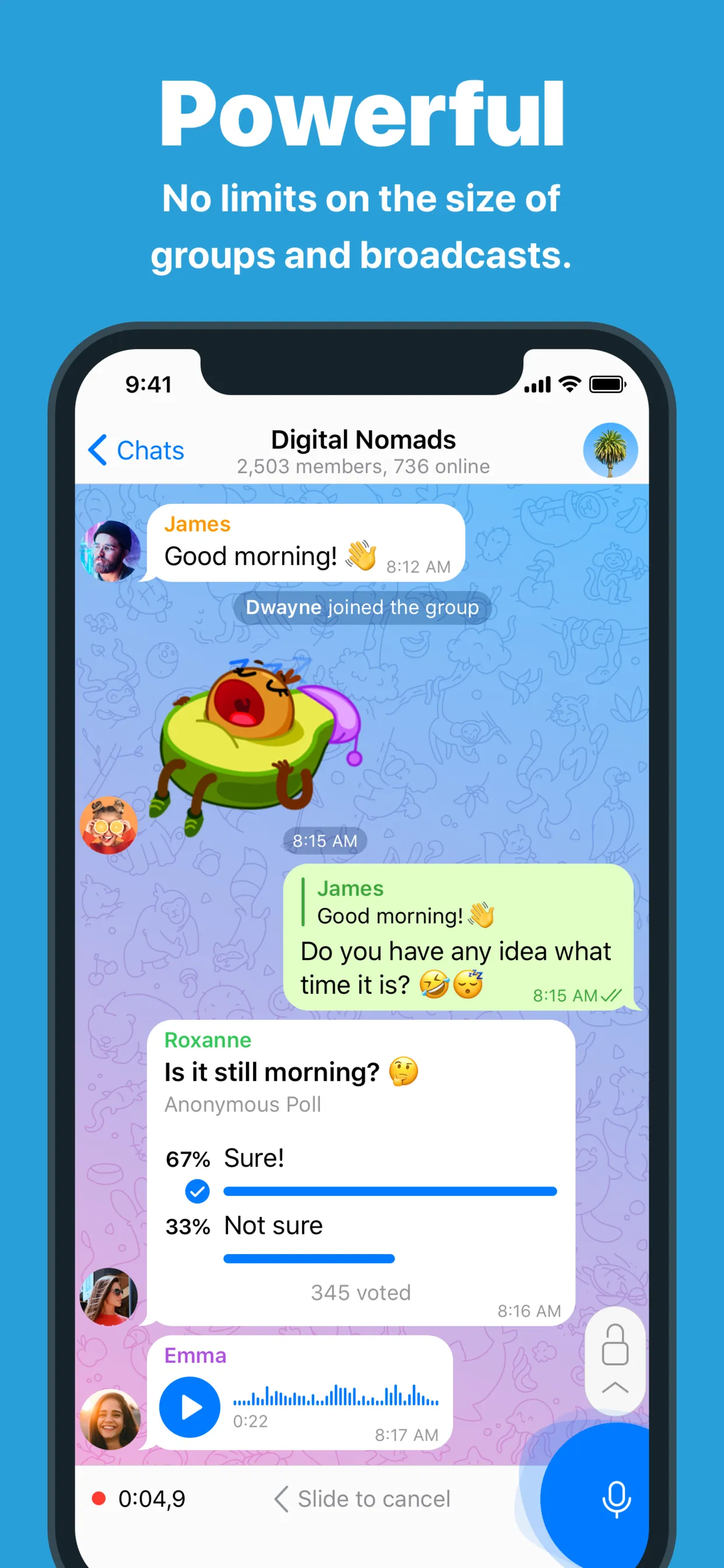 Telegram Messenger iphone screenshot 2