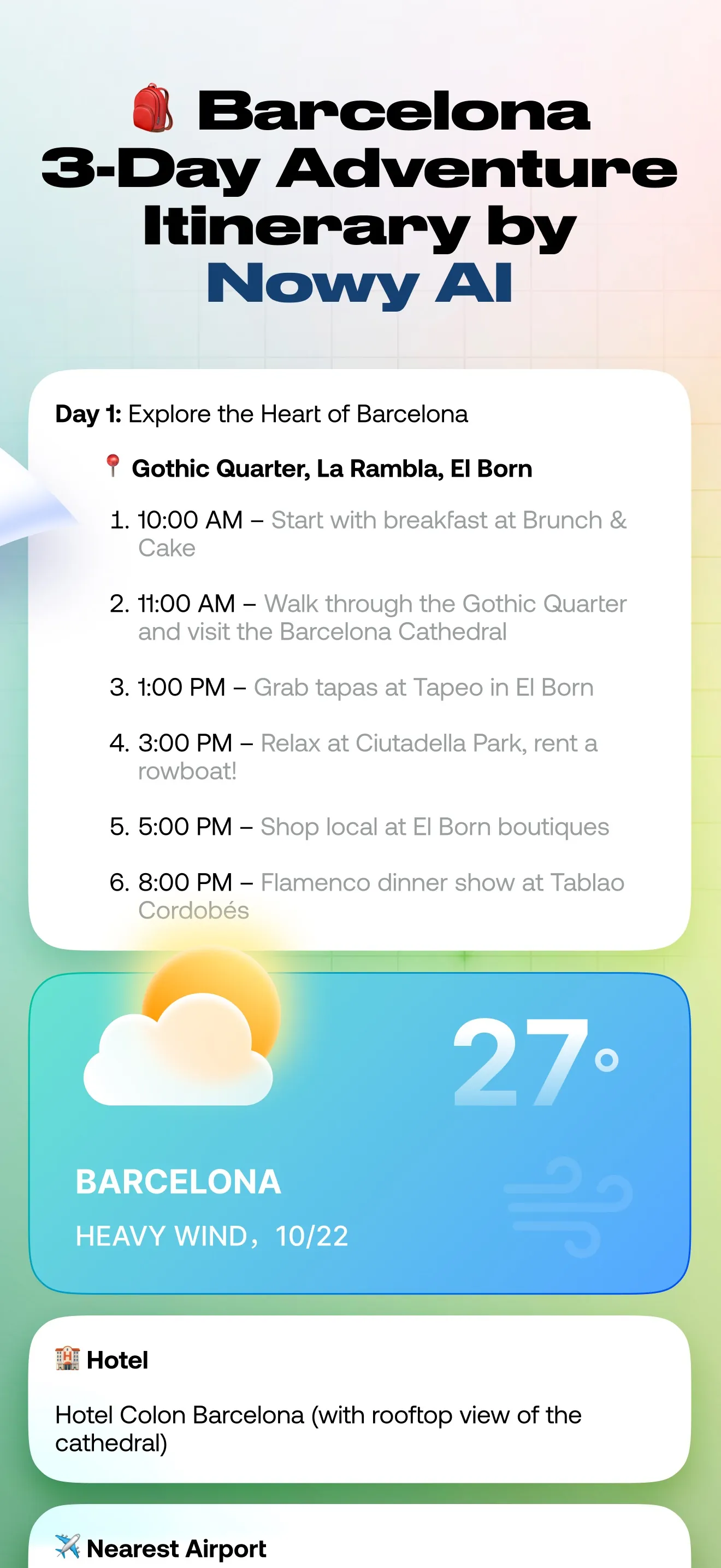 Nowy:AI Travel Content Planner iphone screenshot 3