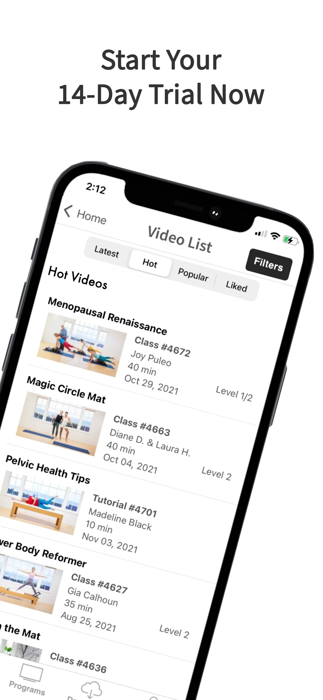 Pilates Anytime | Workouts iphone screenshot 1